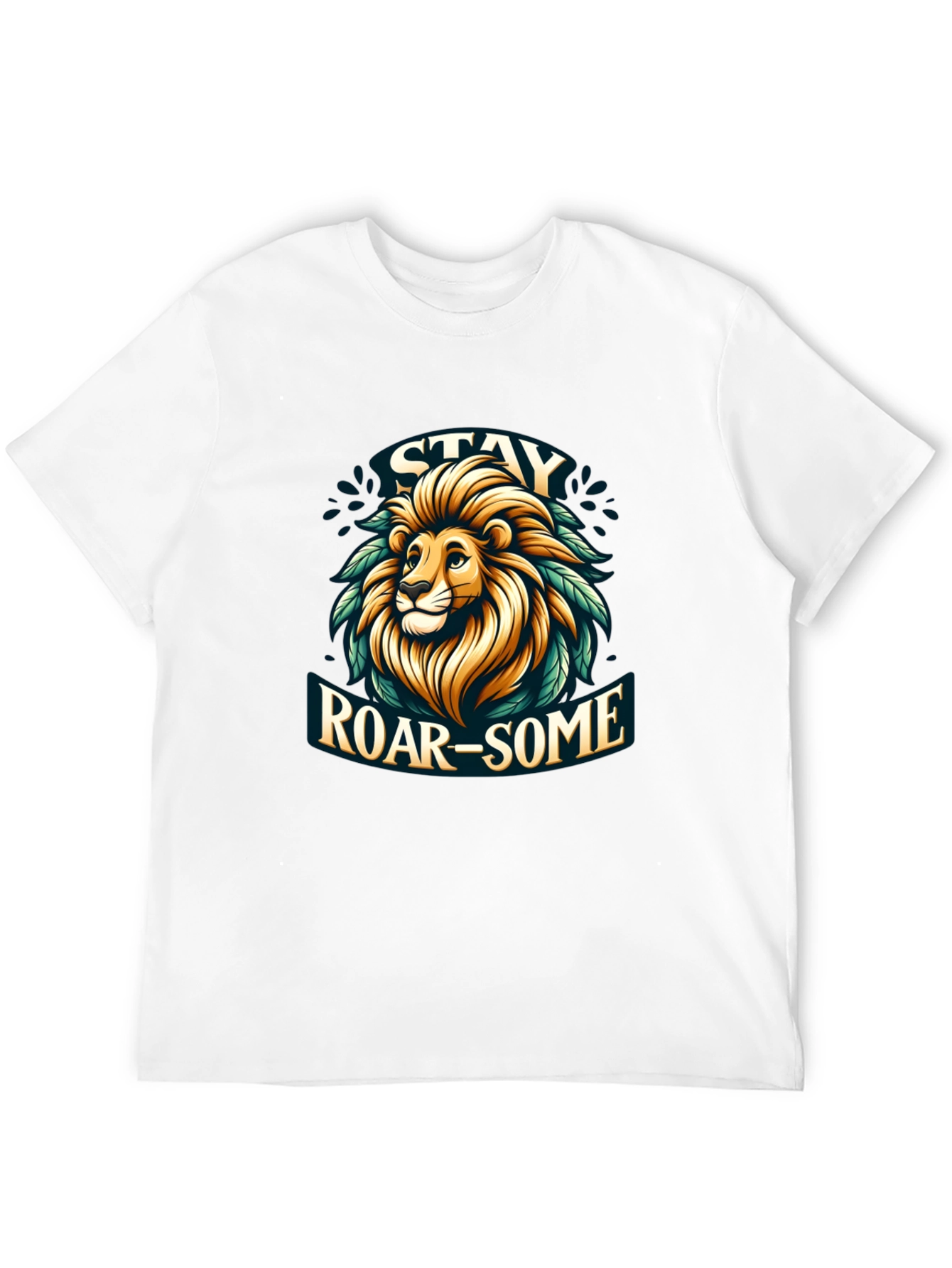 Stay Roar-some Graphic Tee - Lion Design