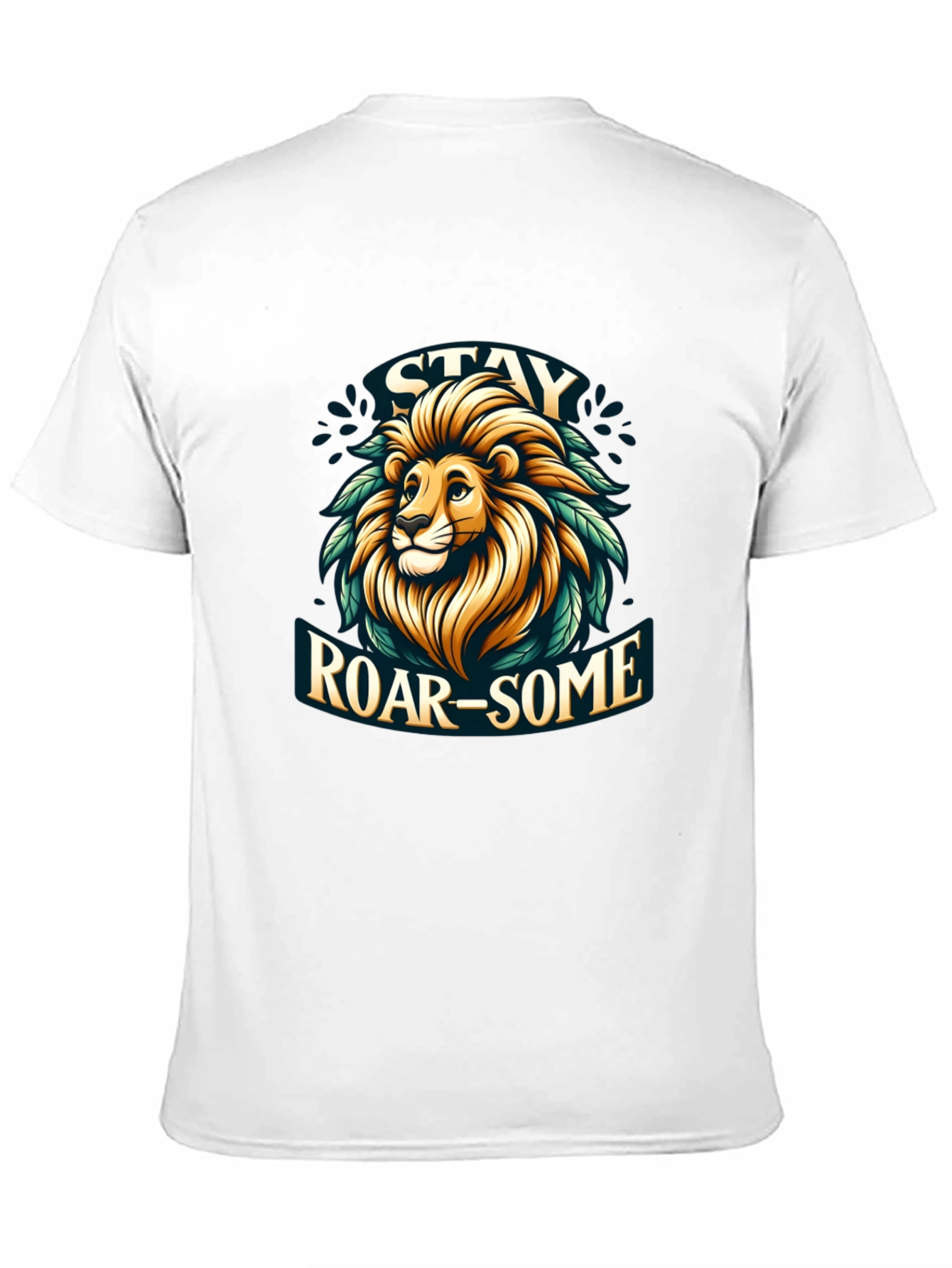 Stay Roar-some Graphic Tee - Lion Design