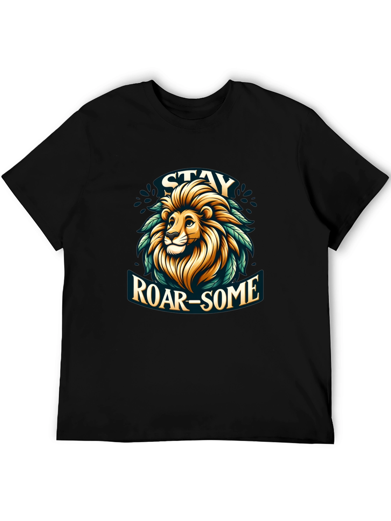 Stay Roar-some Graphic Tee - Lion Design