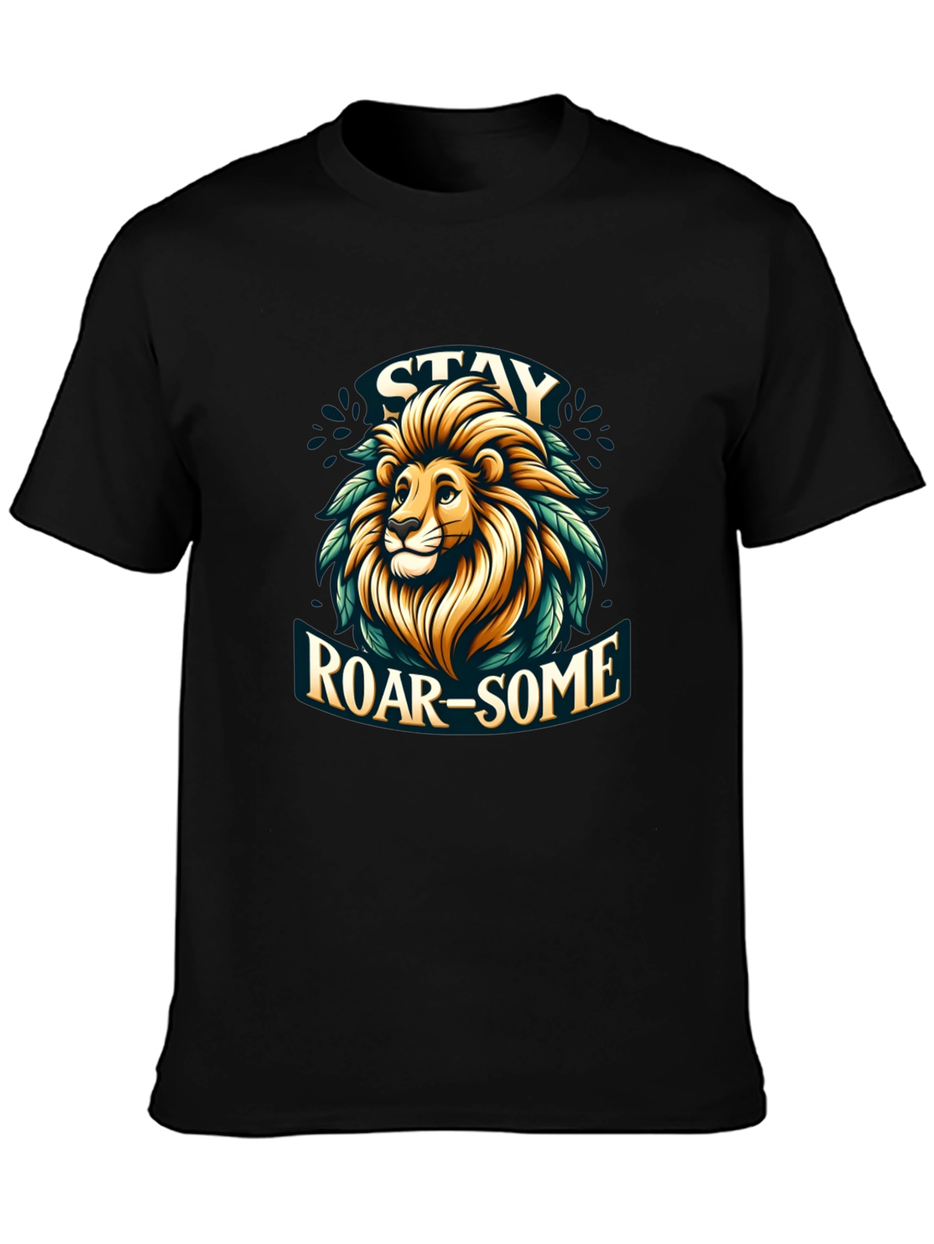 Stay Roar-some Graphic Tee - Lion Design