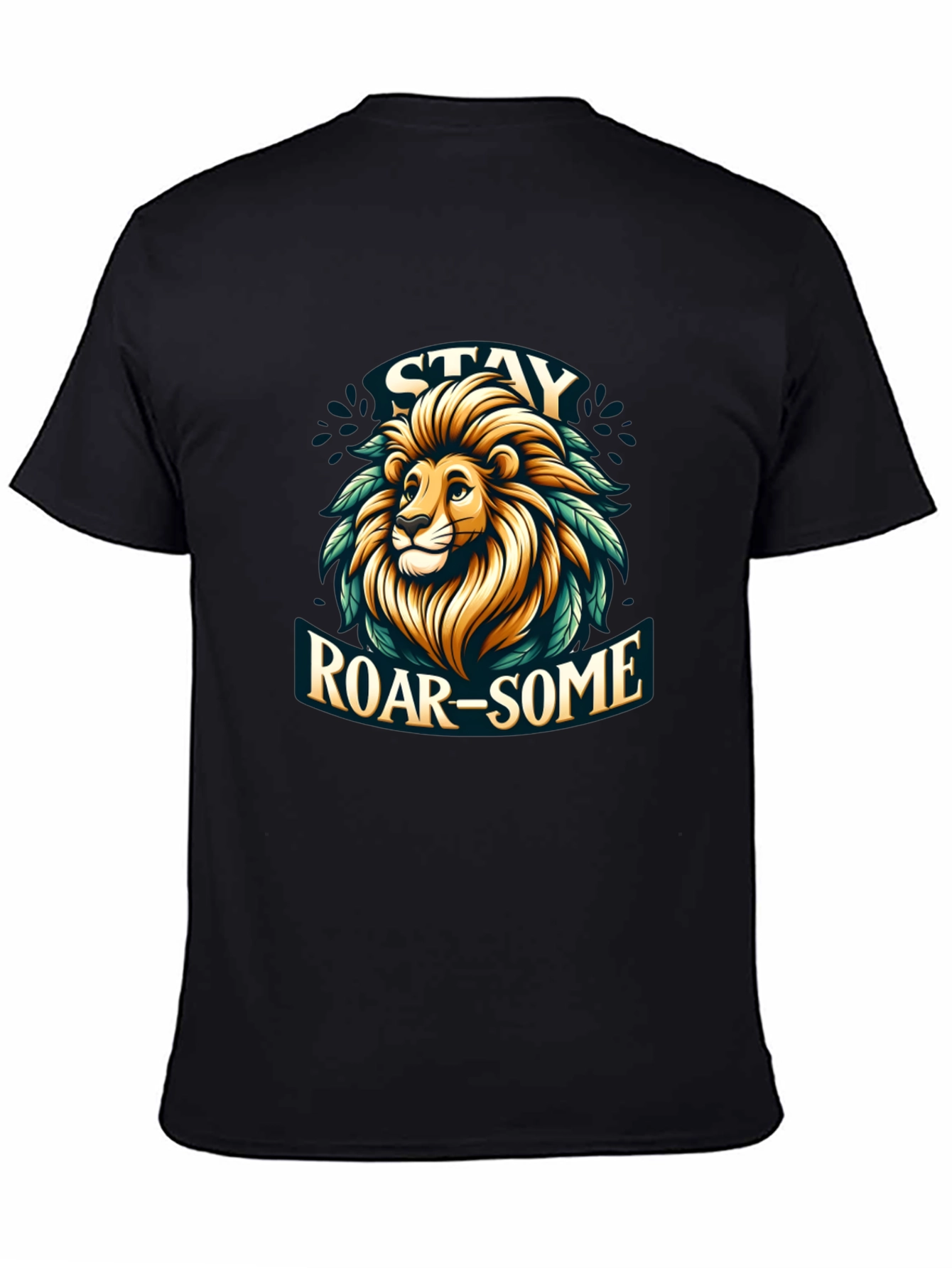 Stay Roar-some Graphic Tee - Lion Design
