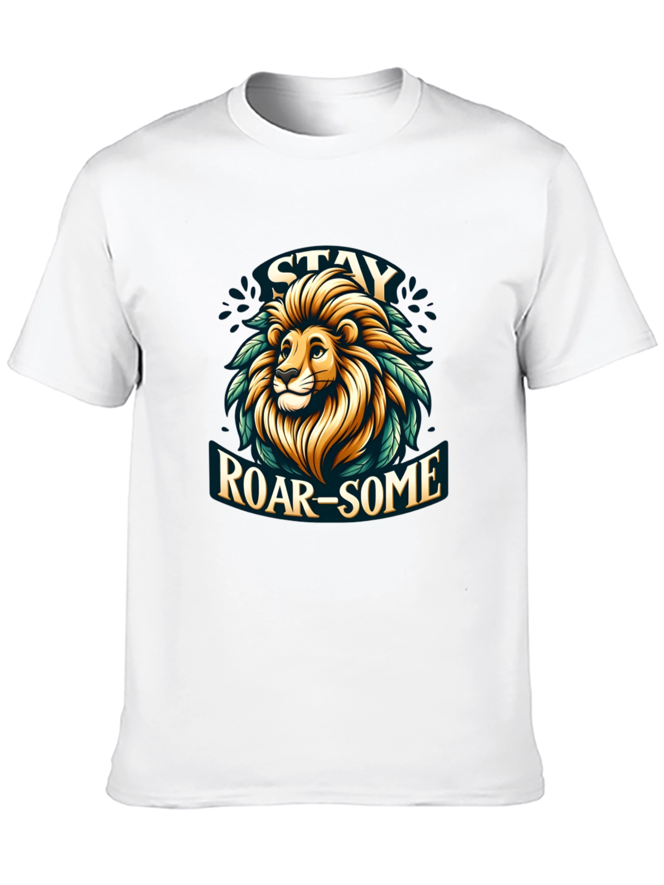 Stay Roar-some Graphic Tee - Lion Design