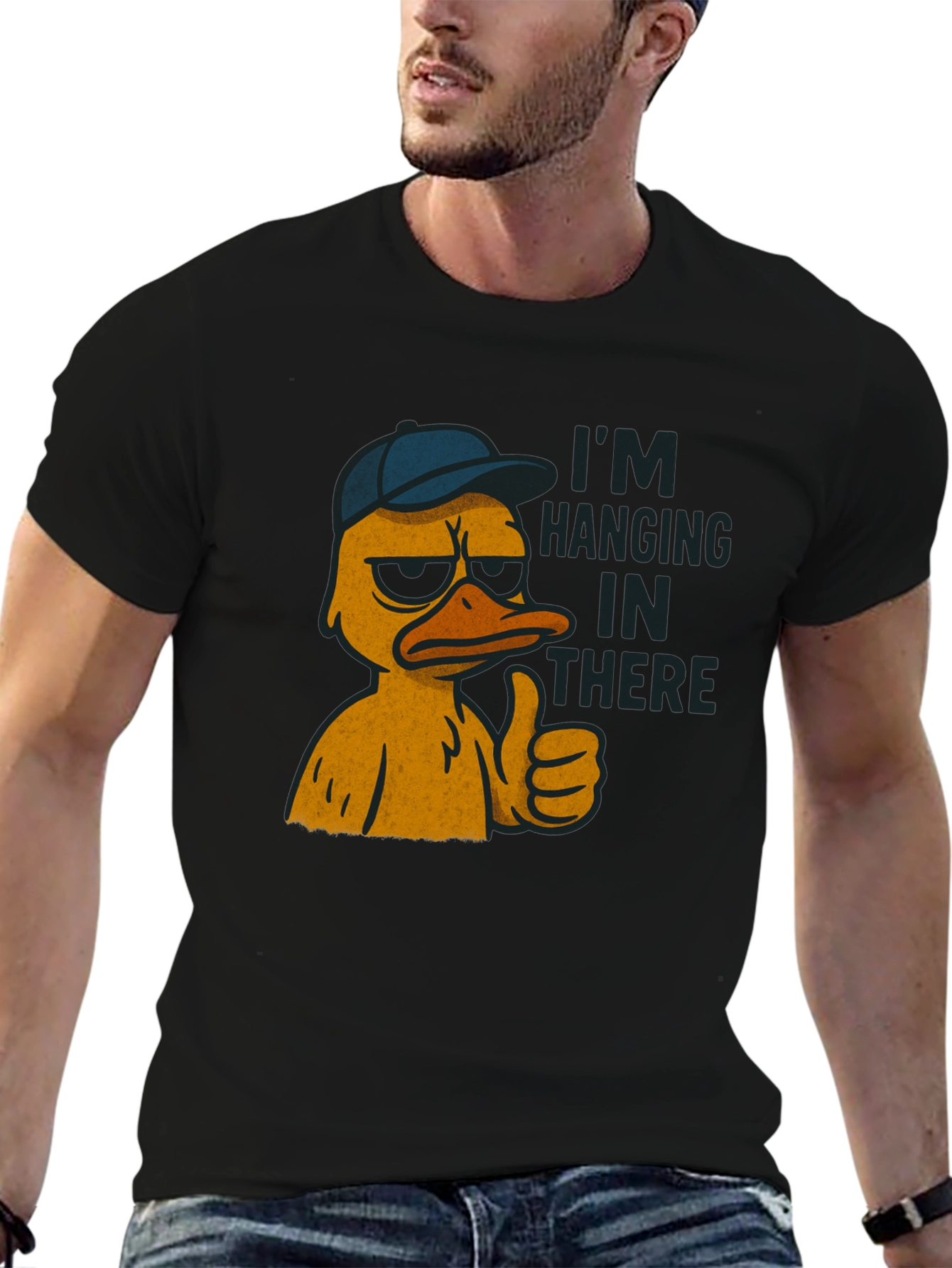 Im Hanging In There Duck T-Shirt