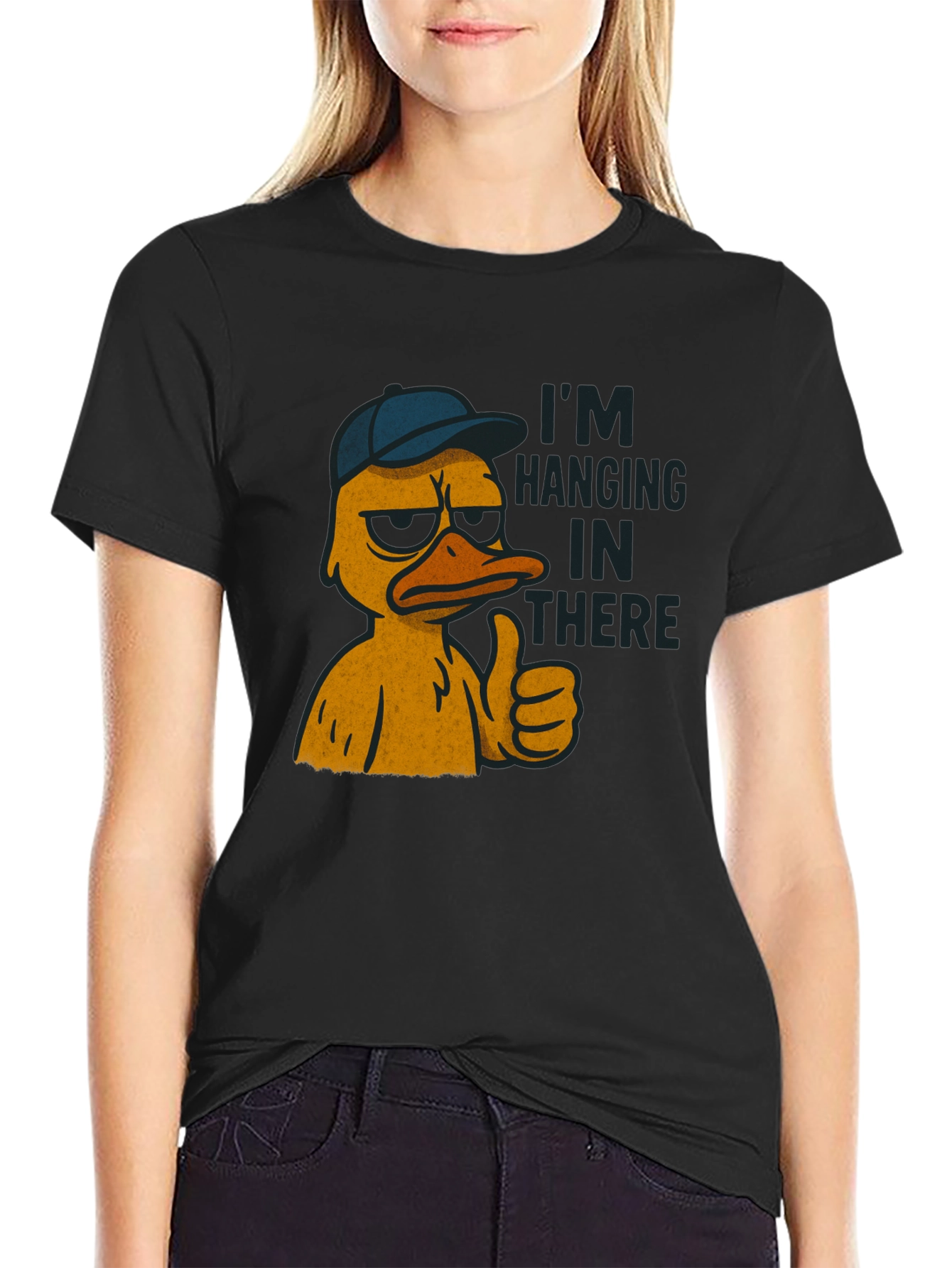 Im Hanging In There Duck T-Shirt