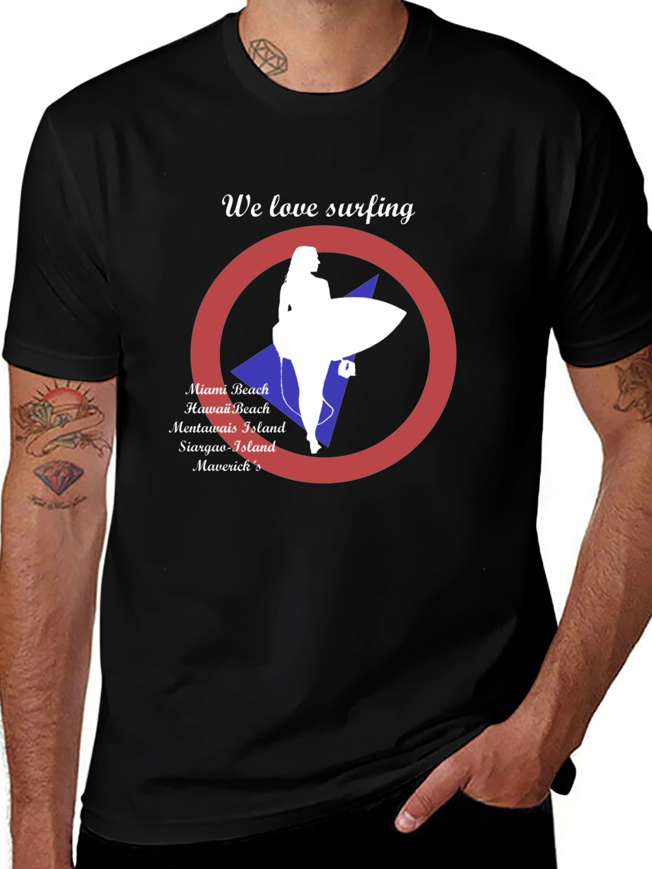 Surfing Destinations T-Shirt - Beach Lover Tee