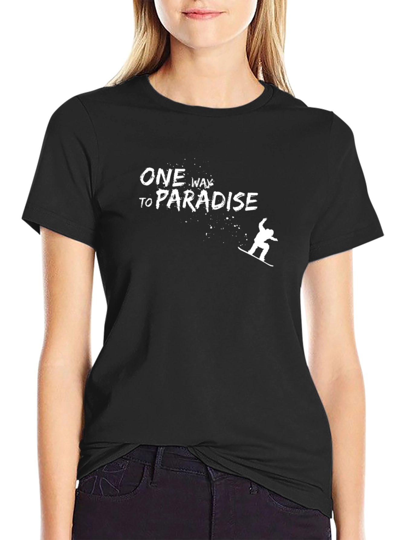 One Way to Paradise Snowboard T-Shirt