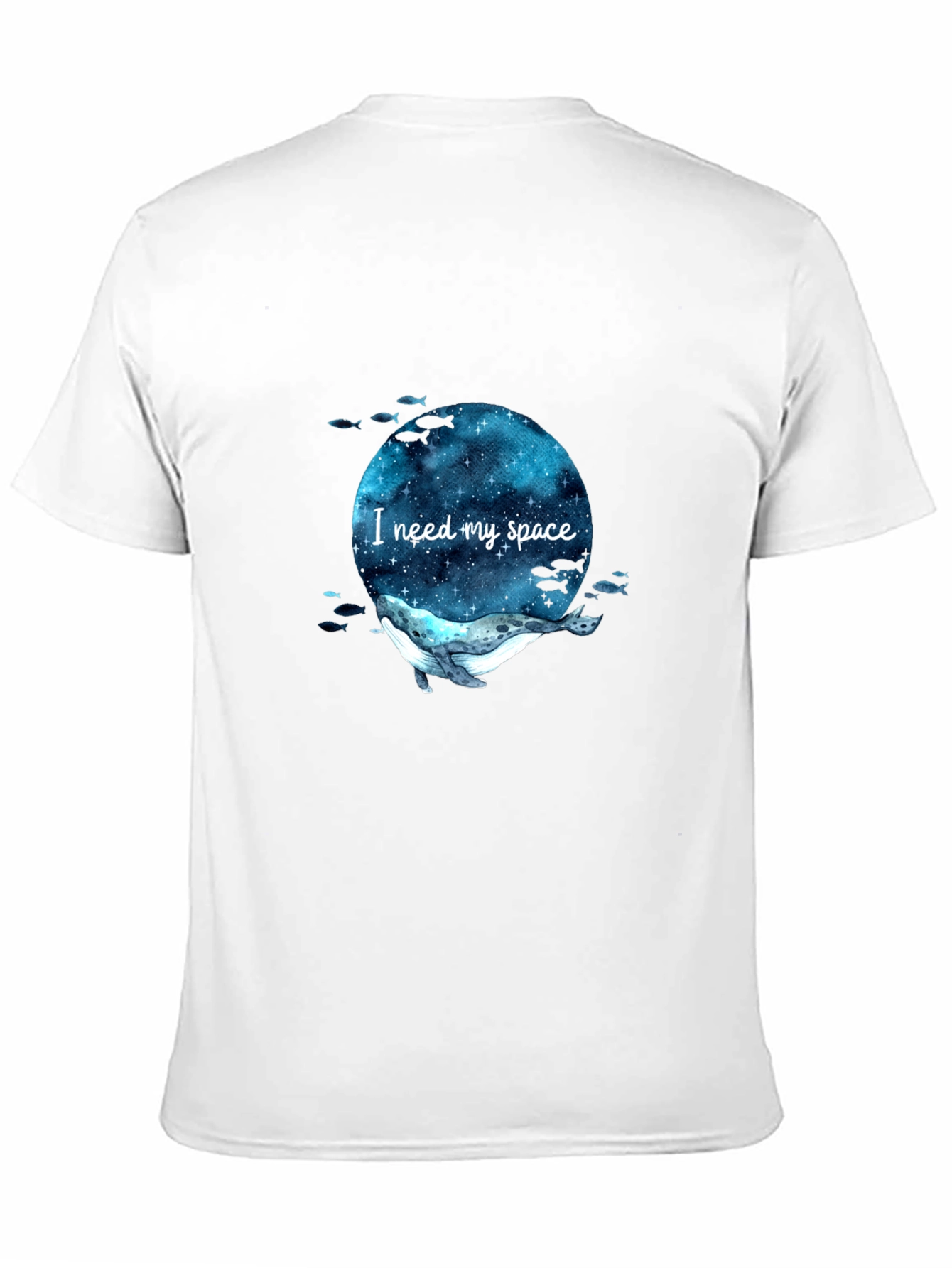 I Need My Space Whale T-Shirt - Galaxy Design
