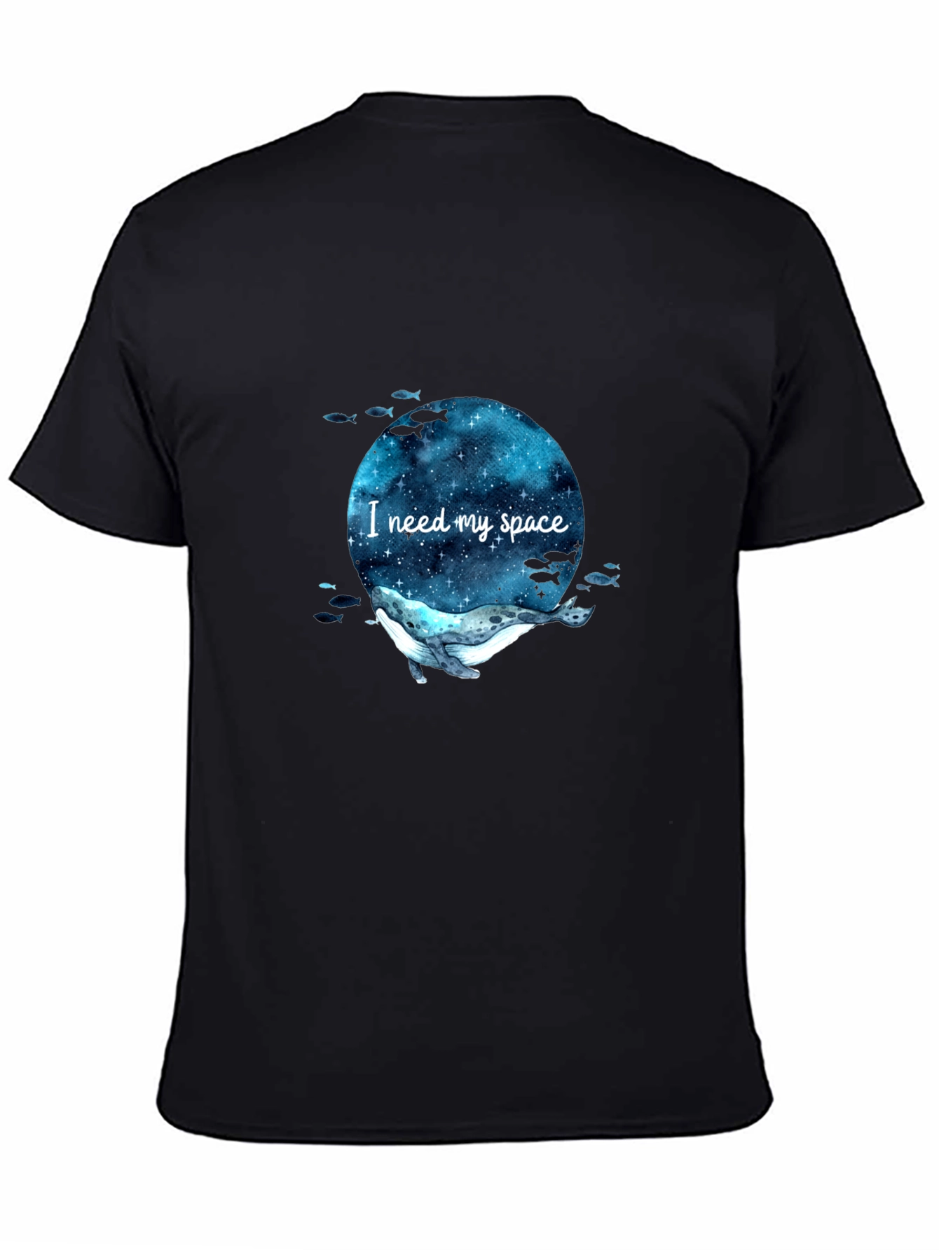 I Need My Space Whale T-Shirt - Galaxy Design