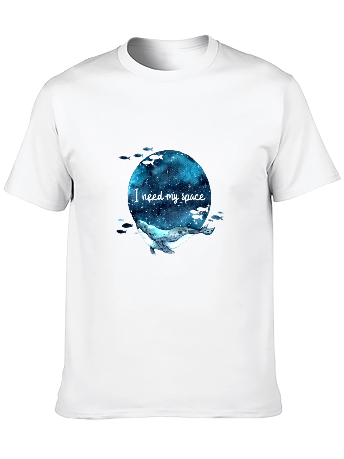 I Need My Space Whale T-Shirt - Galaxy Design
