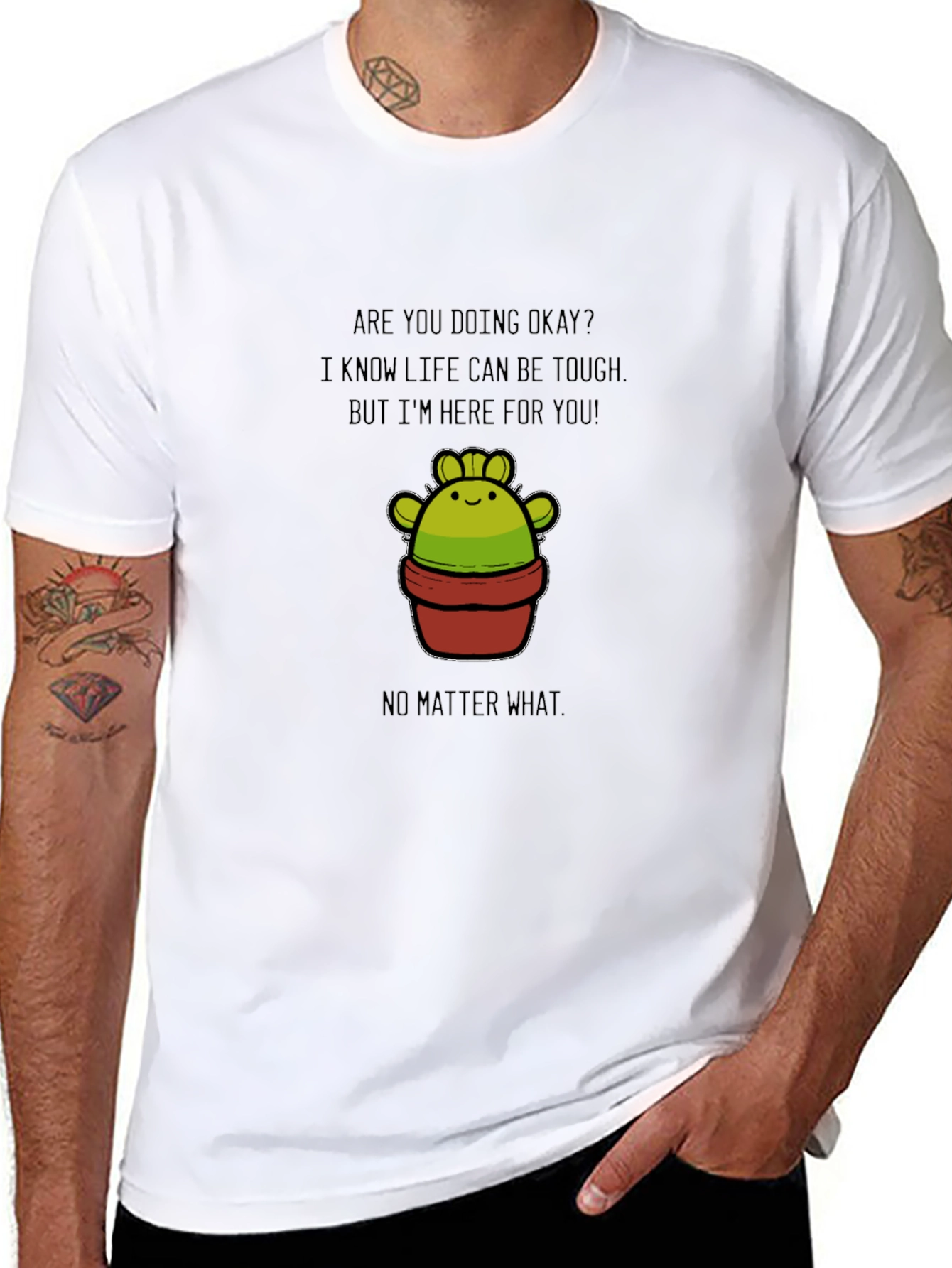 Supportive Cactus T-Shirt - Here For You