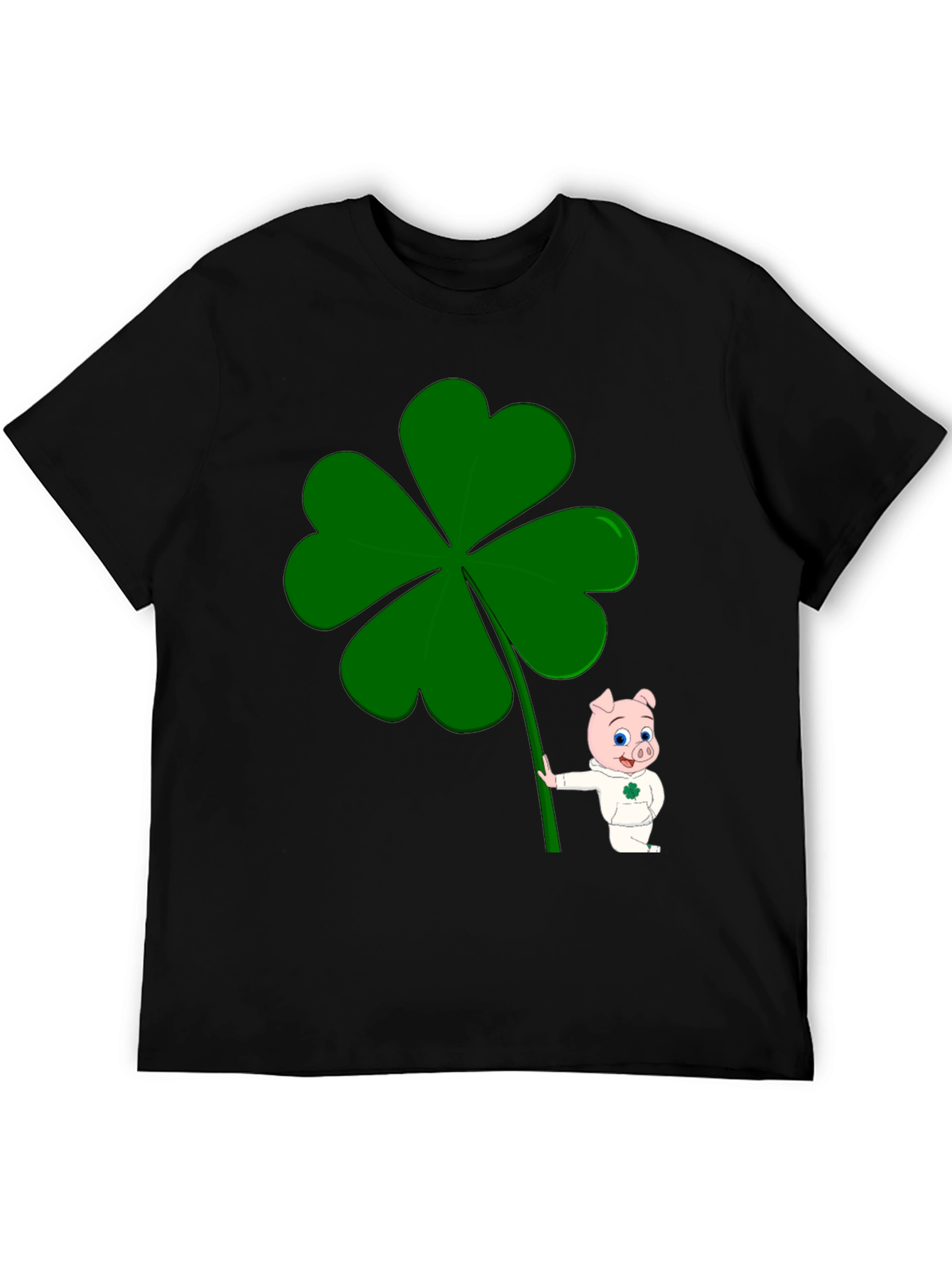 Lucky Piggy Clover Graphic Tee