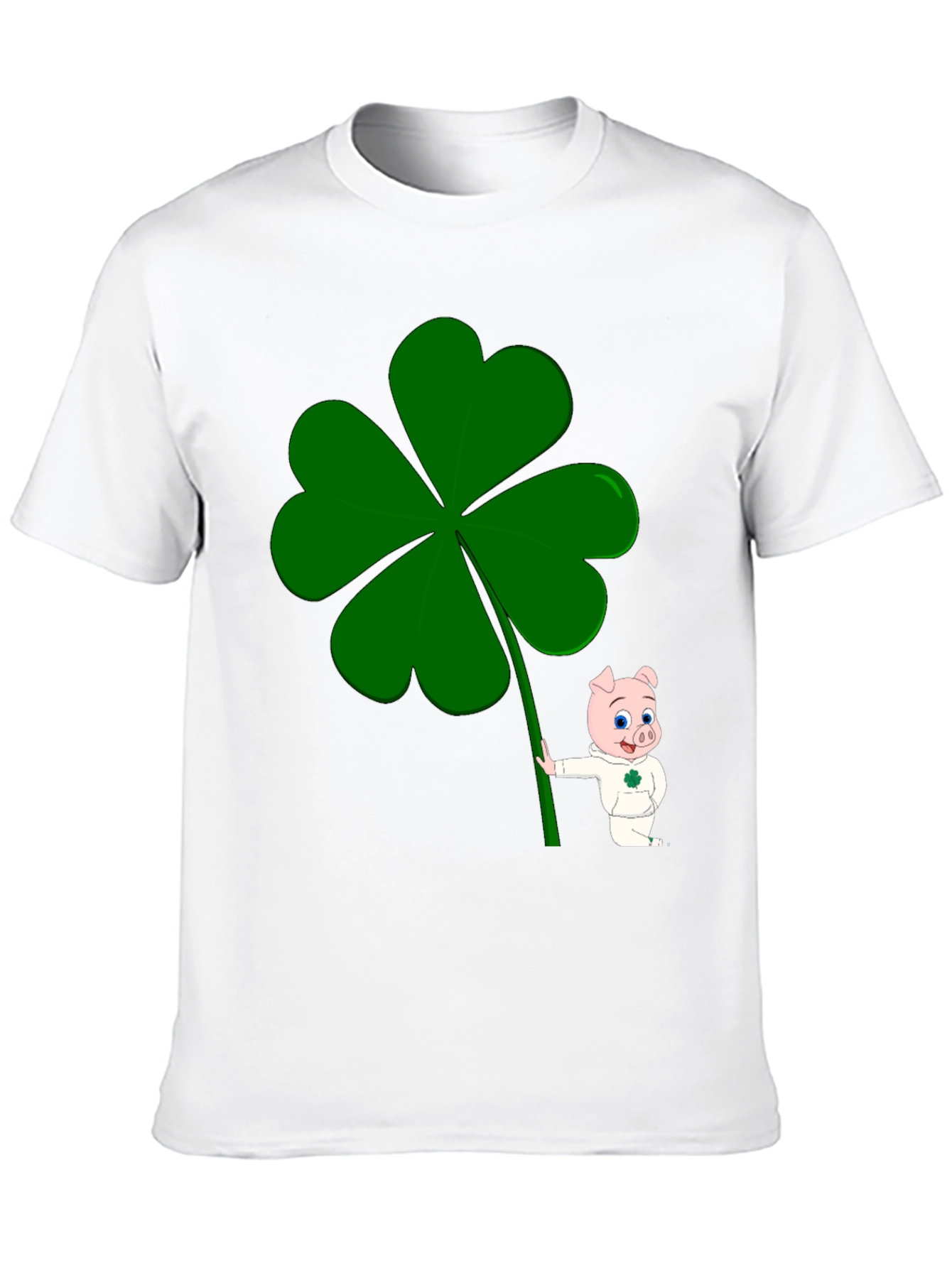 Lucky Piggy Clover Graphic Tee