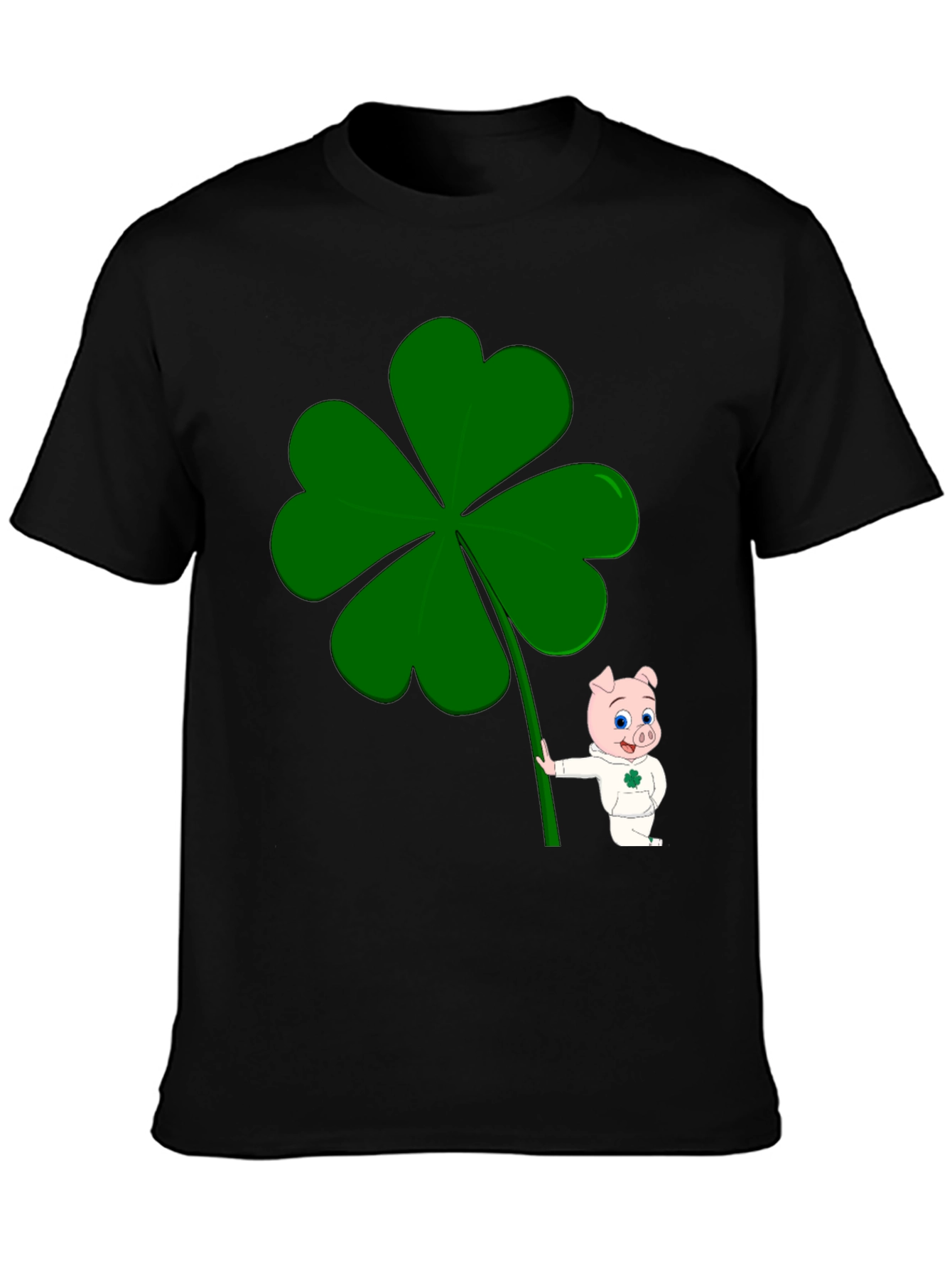Lucky Piggy Clover Graphic Tee