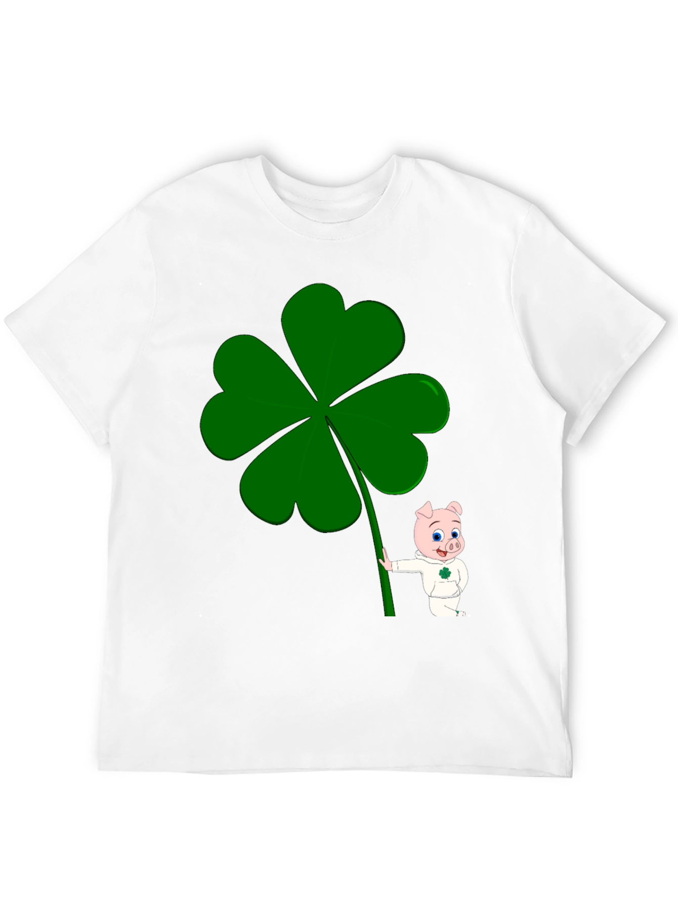 Lucky Piggy Clover Graphic Tee