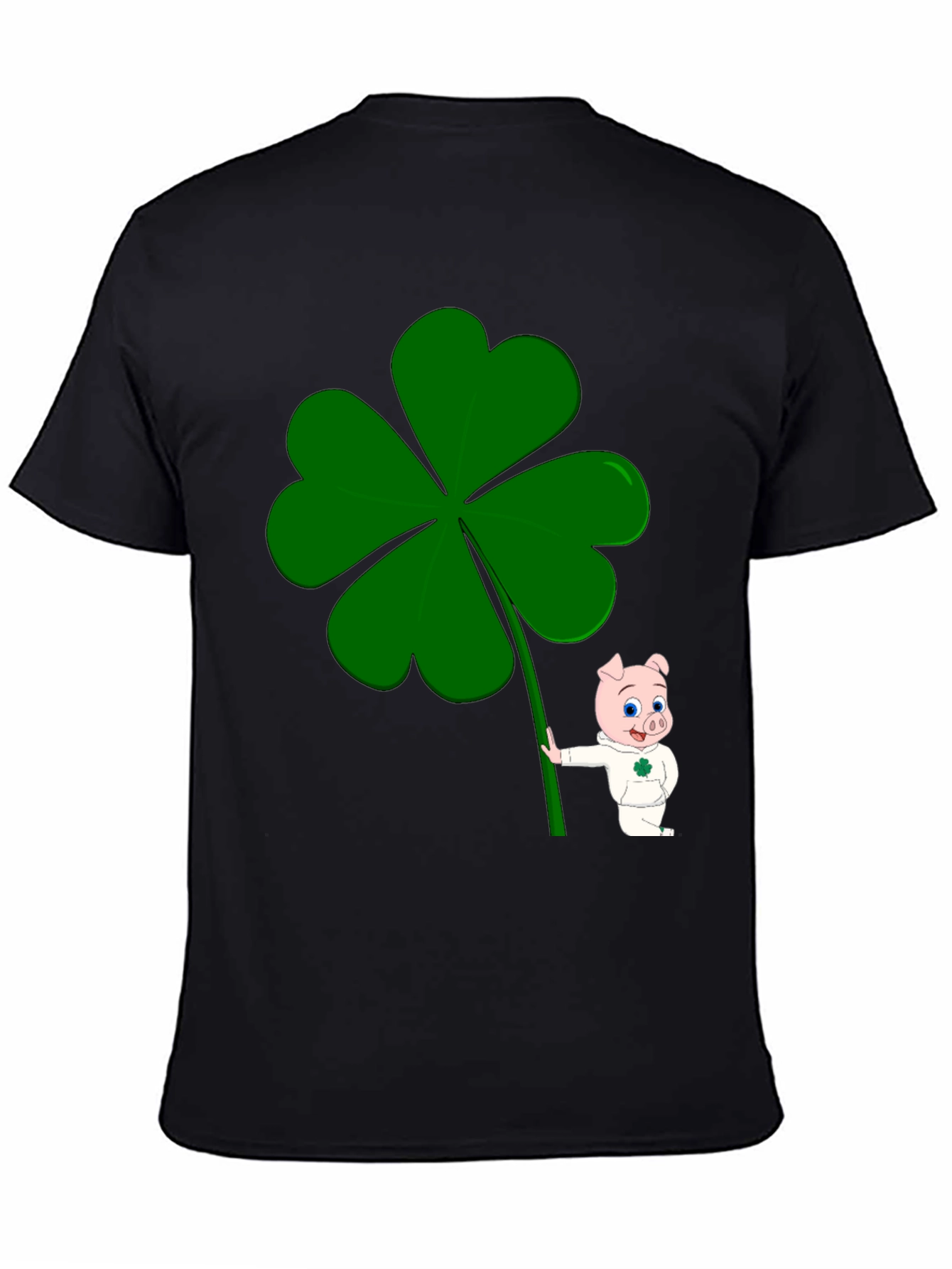 Lucky Piggy Clover Graphic Tee