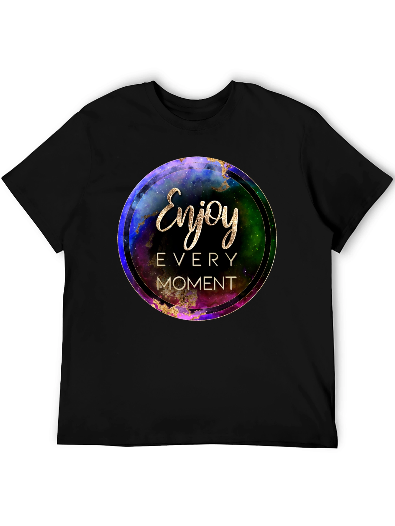 Enjoy Every Moment Black Graphic Tee
