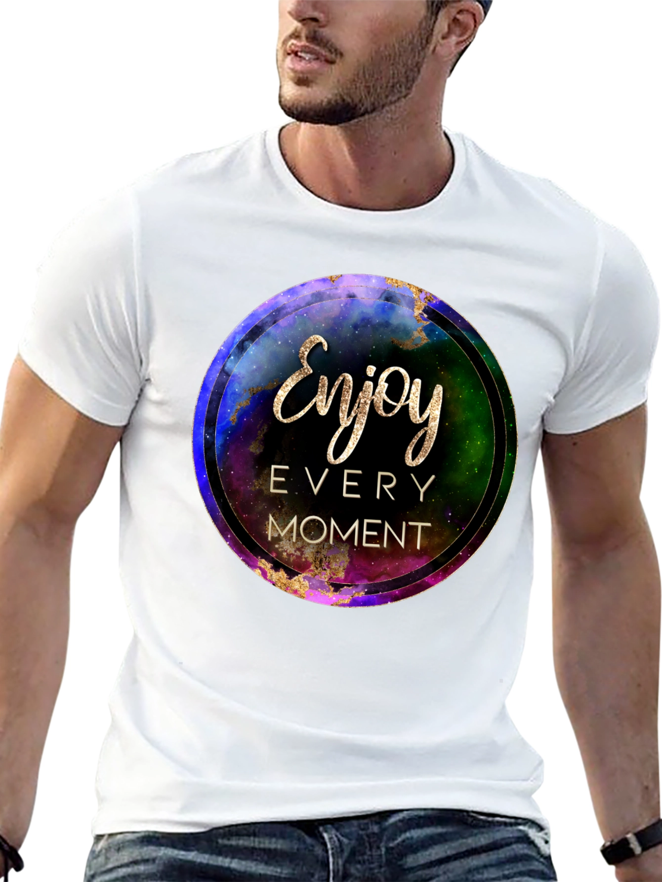 Enjoy Every Moment Black Graphic Tee