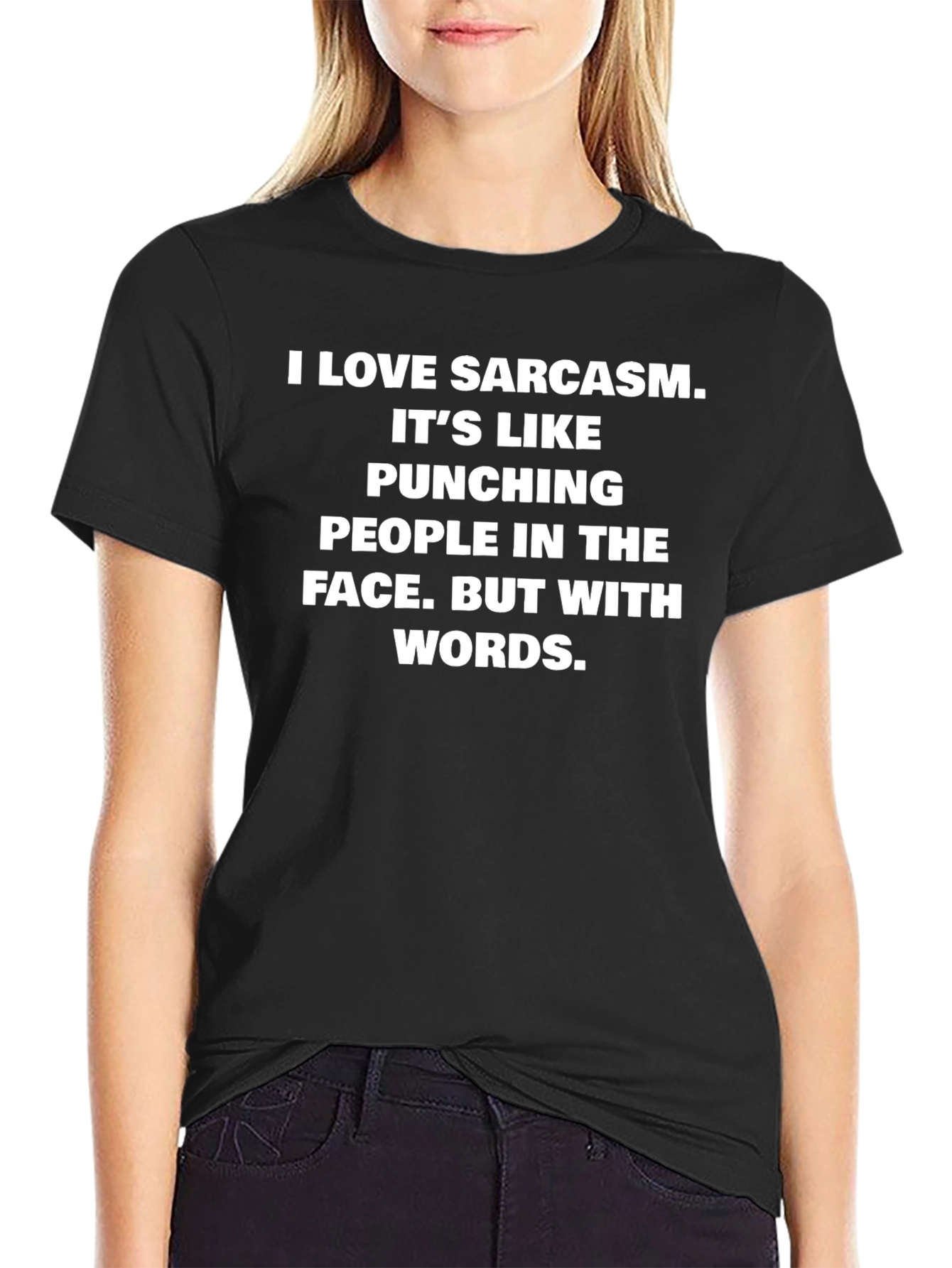 Sarcastic Humor T-Shirt: Punching People with Words!