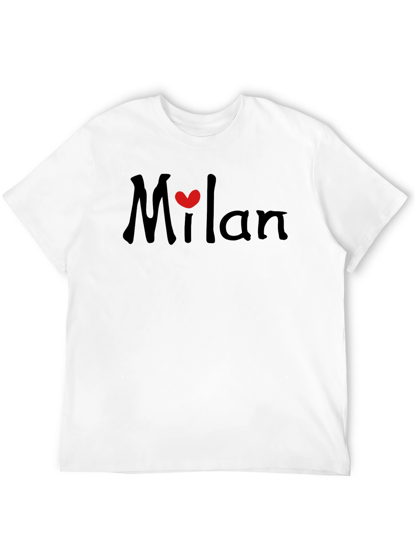 Milan Heart Tee - Stylish Graphic T-Shirt
