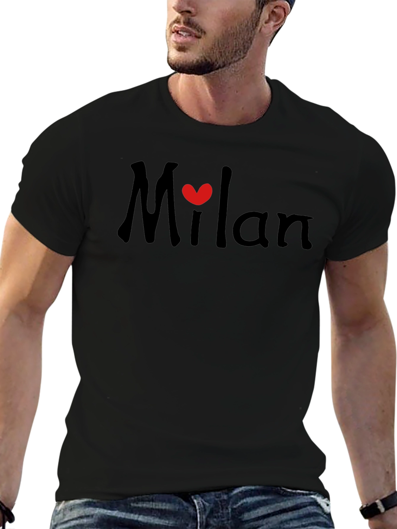 Milan Heart Tee - Stylish Graphic T-Shirt