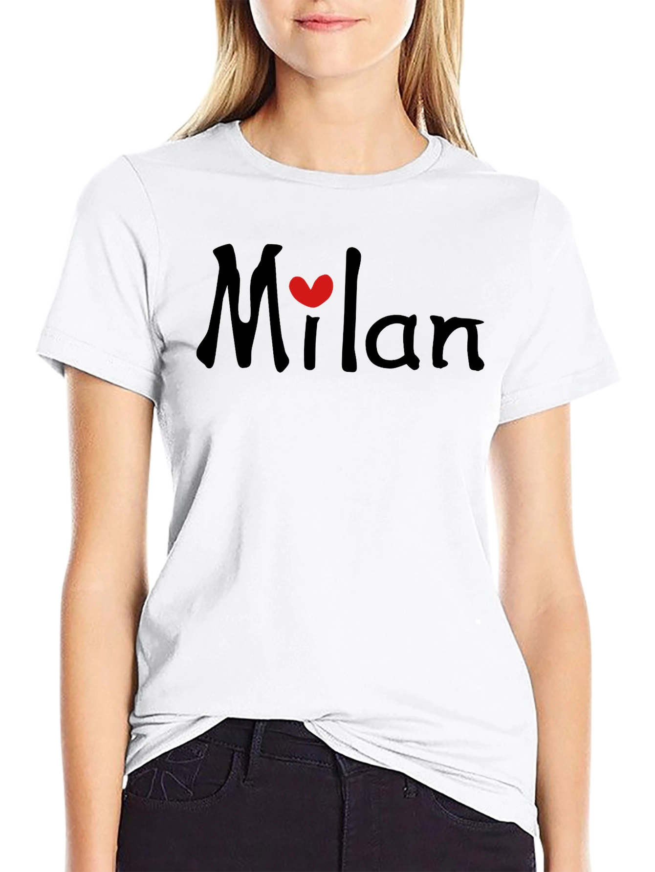 Milan Heart Tee - Stylish Graphic T-Shirt