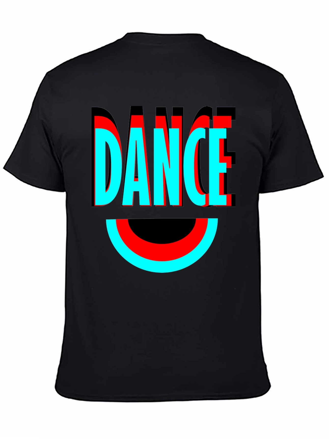 Dance Graphic Tee - Stylish Black Cotton T-Shirt