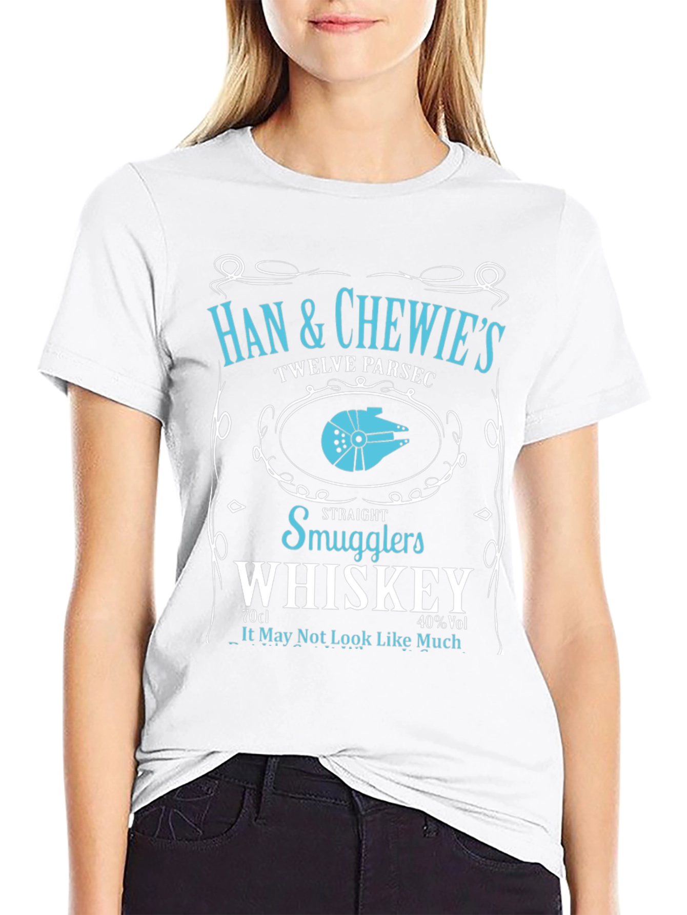 Han & Chewies Whiskey Label T-Shirt