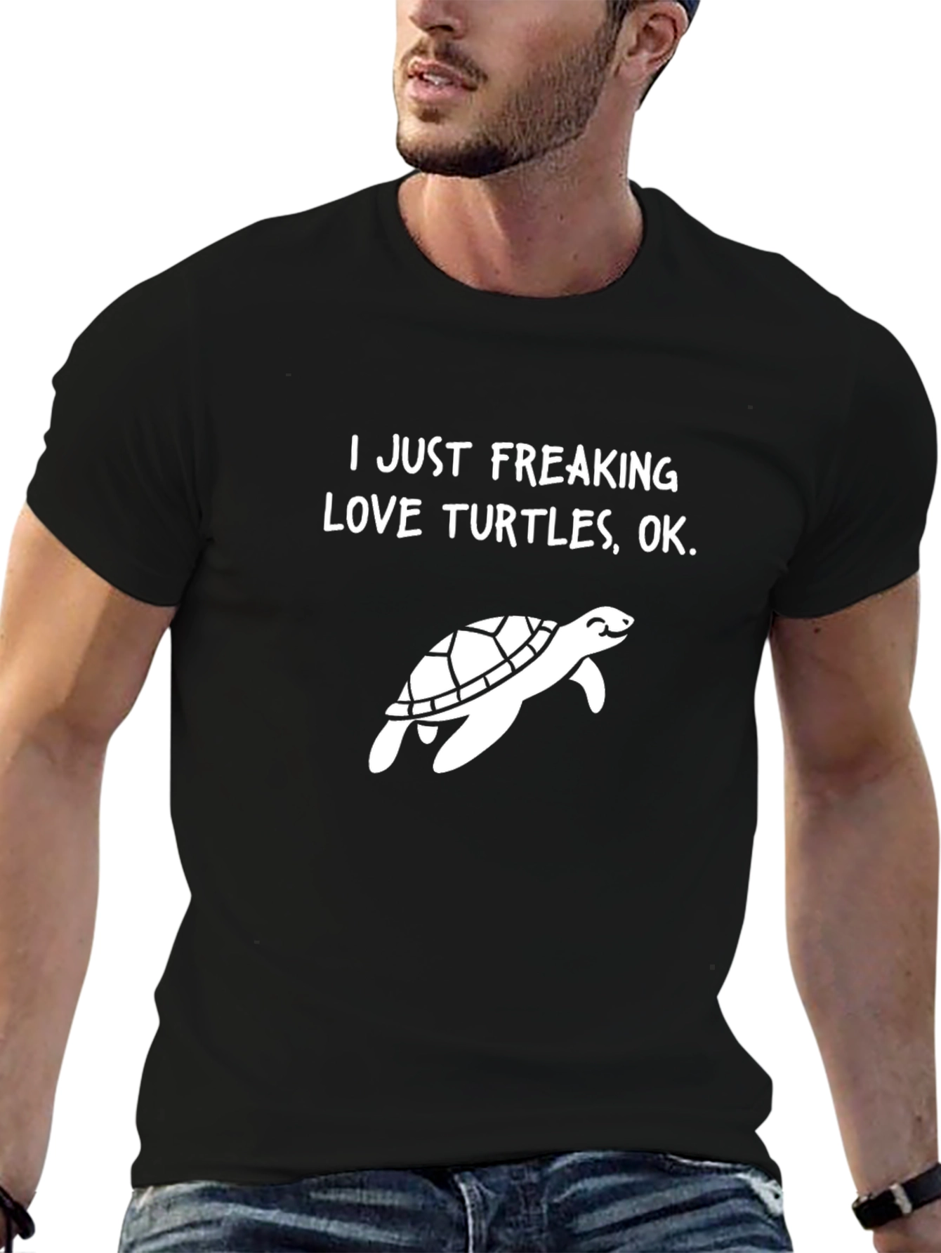 I Just Freaking Love Turtles Graphic Tee