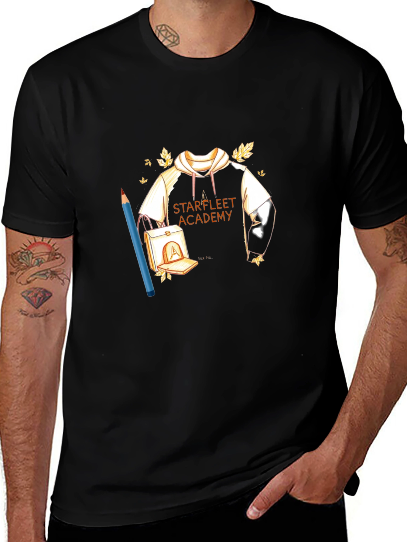 Starfleet Academy Black T-Shirt