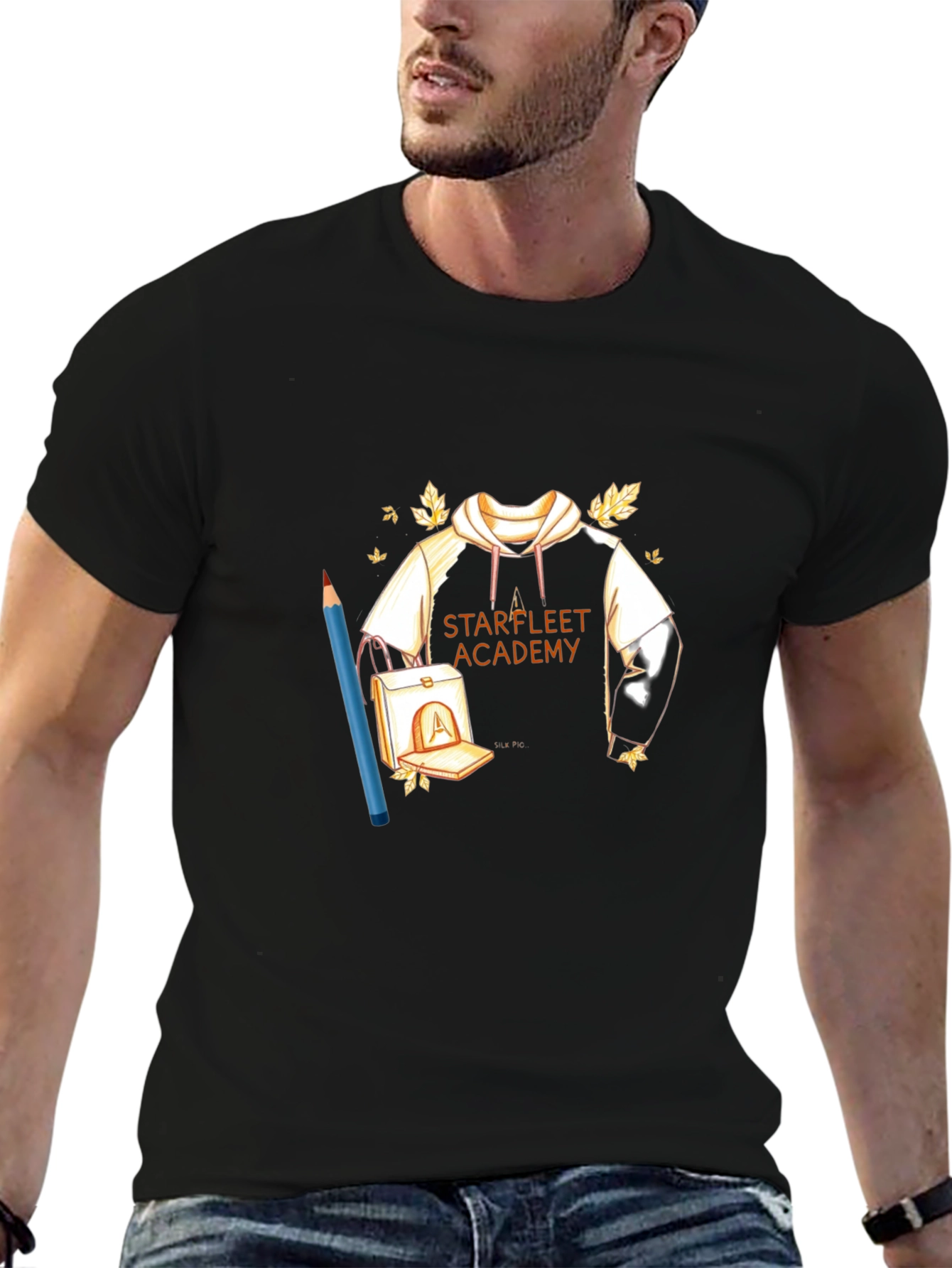 Starfleet Academy Black T-Shirt