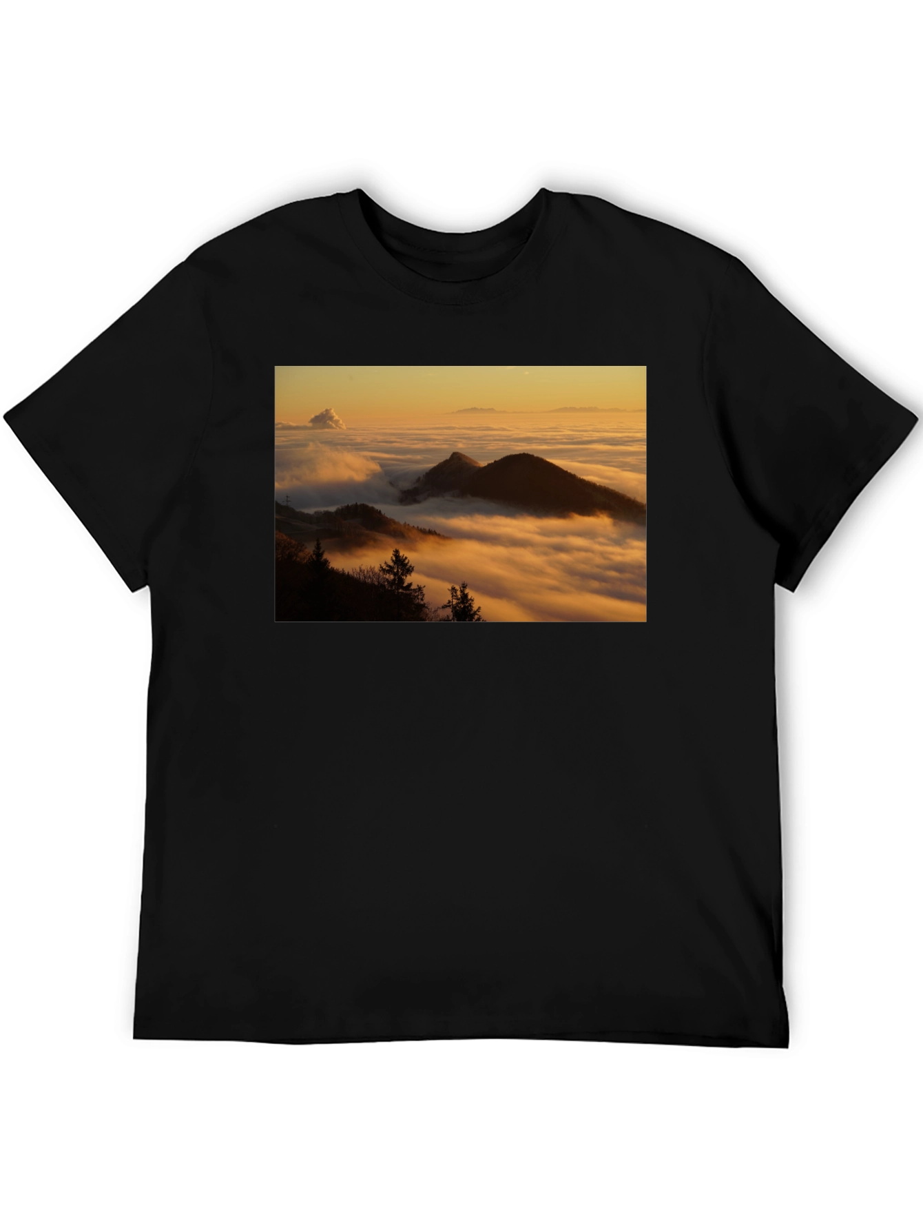 Mountain View Graphic Tee - Black