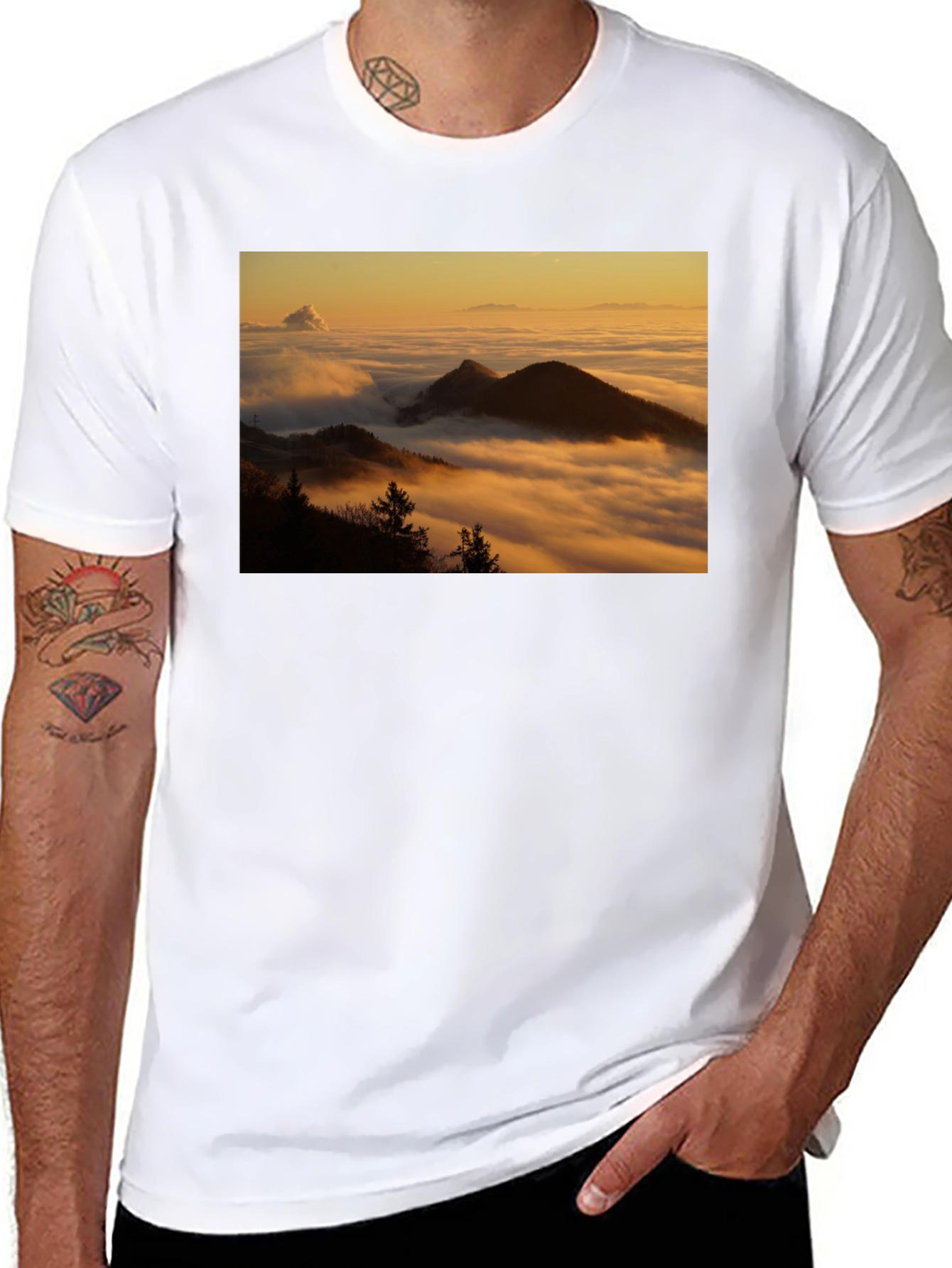 Mountain View Graphic Tee - Black