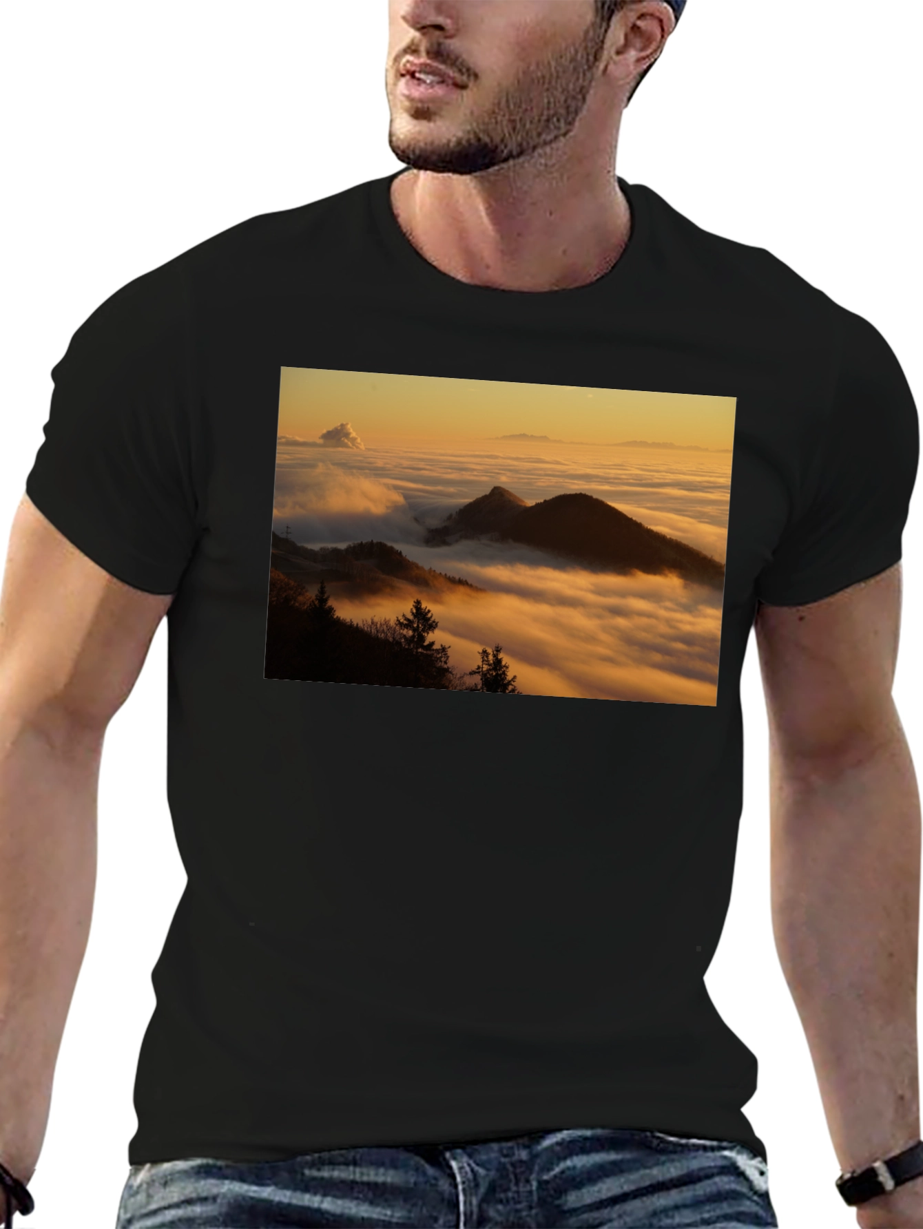 Mountain View Graphic Tee - Black