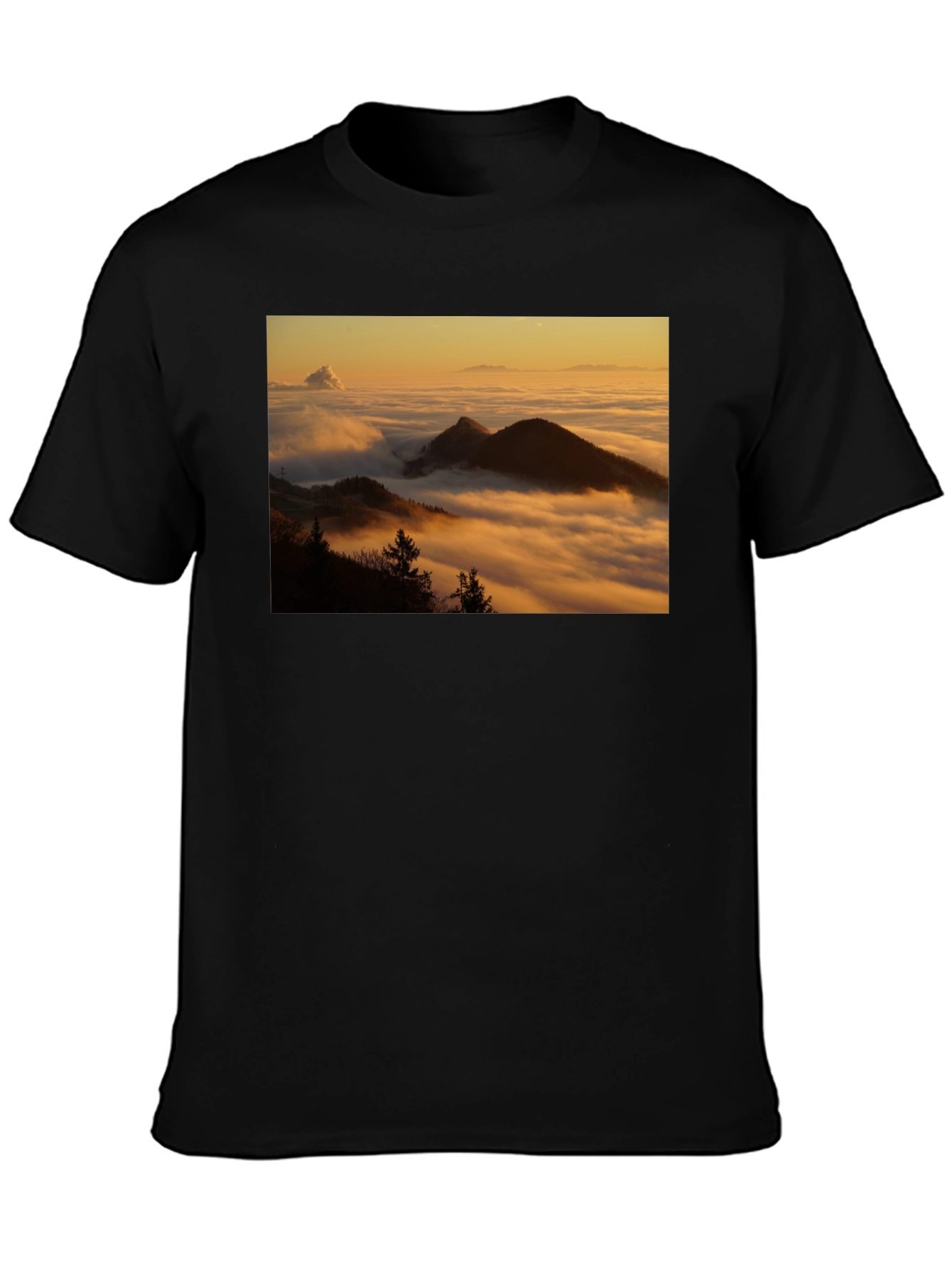 Mountain View Graphic Tee - Black