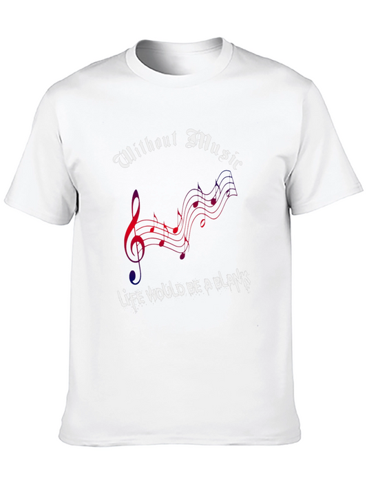 Music Lovers Black Graphic T-Shirt