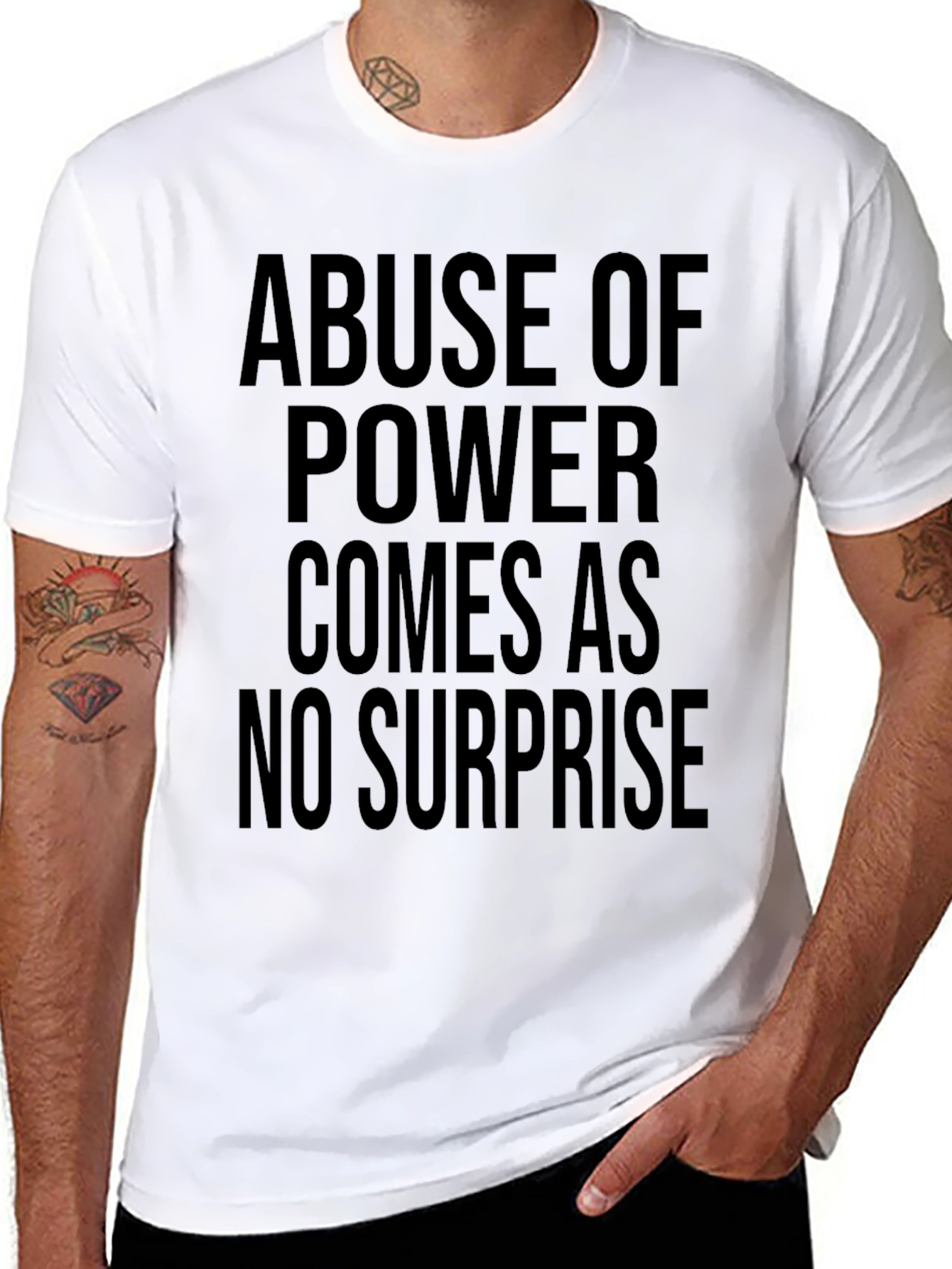 Abuse of Power Statement T-Shirt