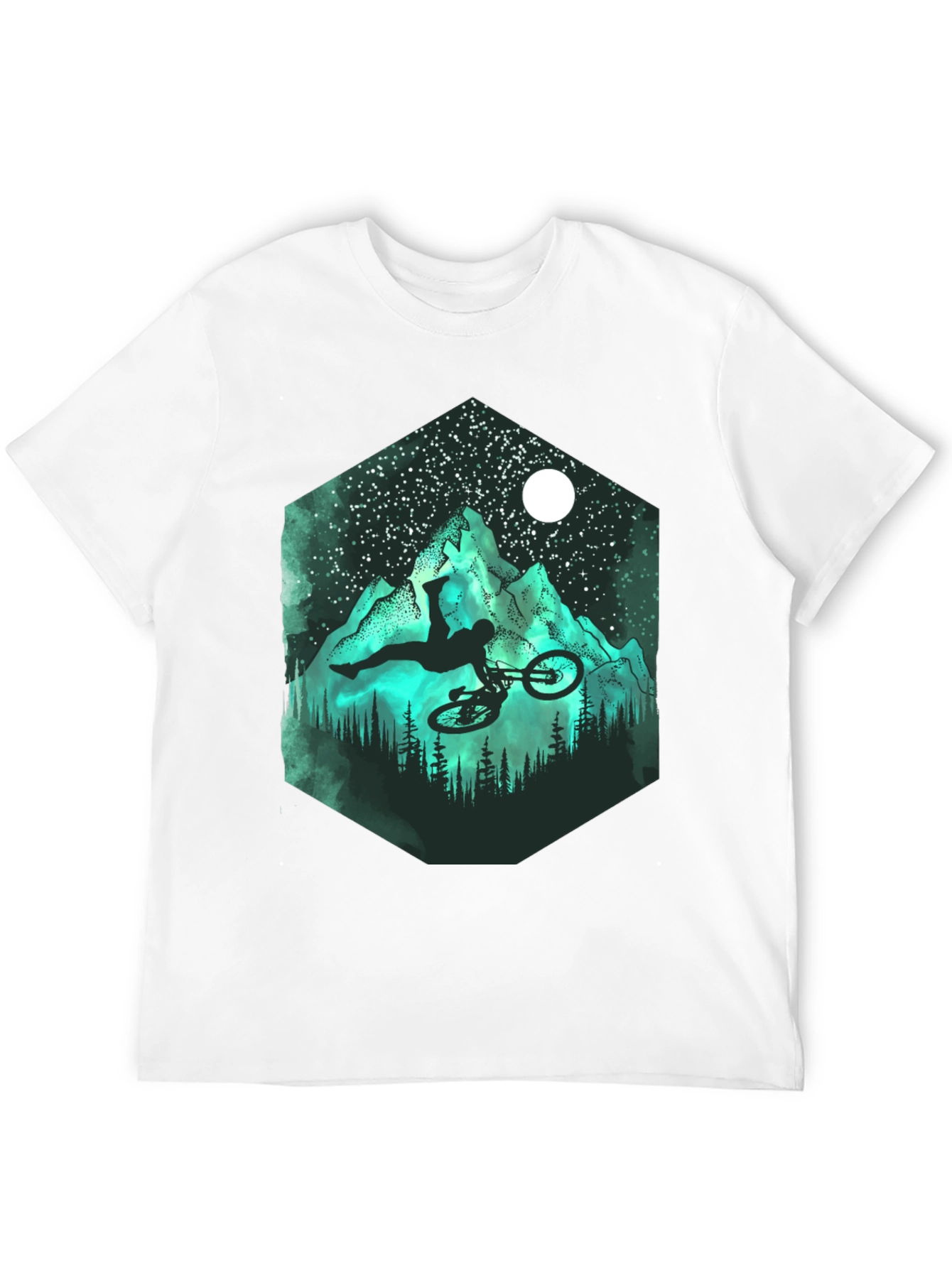 Mountain Biker Silhouette T-Shirt - Adventure Ready