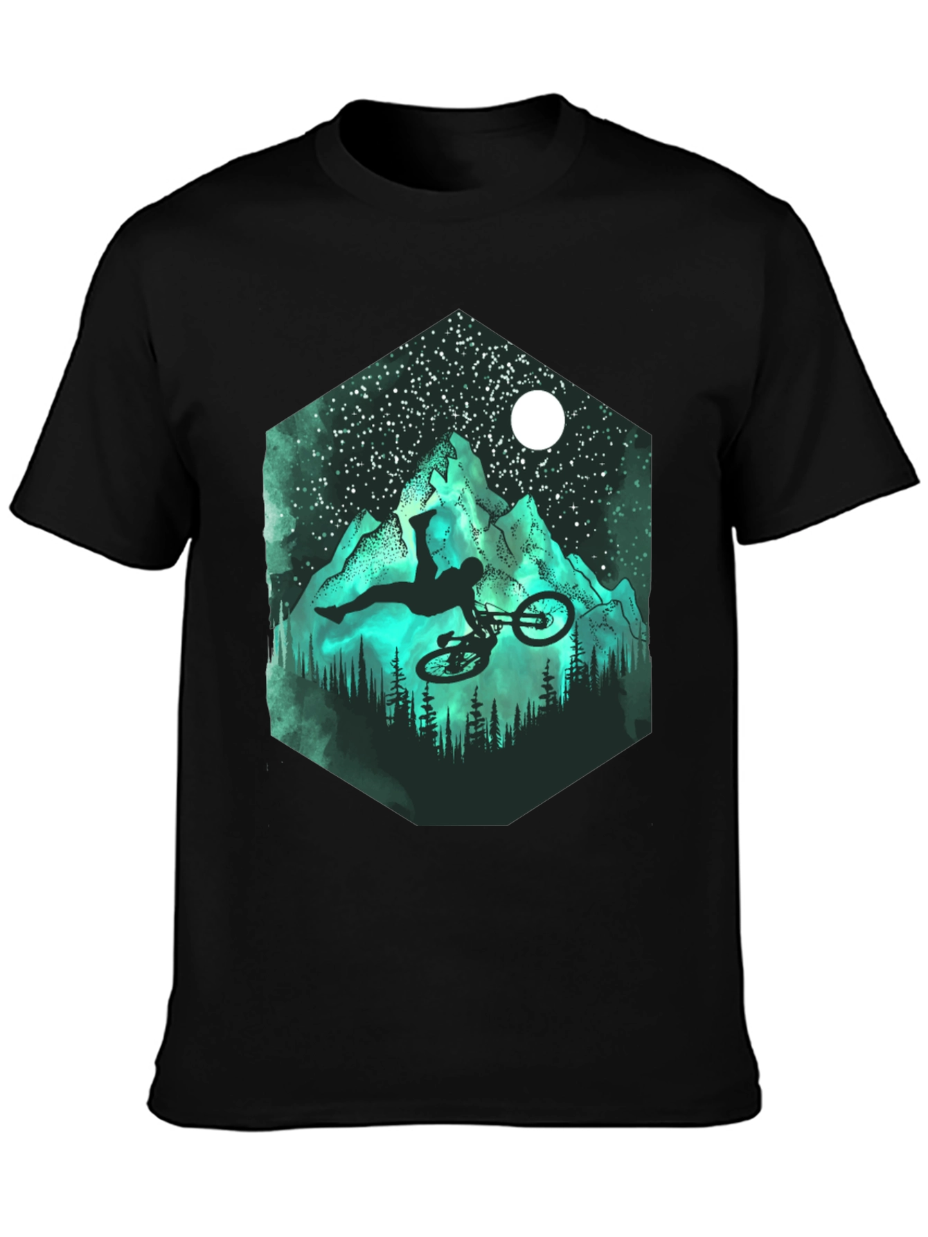 Mountain Biker Silhouette T-Shirt - Adventure Ready
