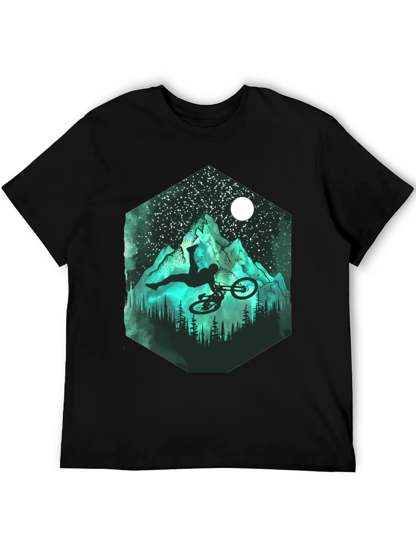 Mountain Biker Silhouette T-Shirt - Adventure Ready