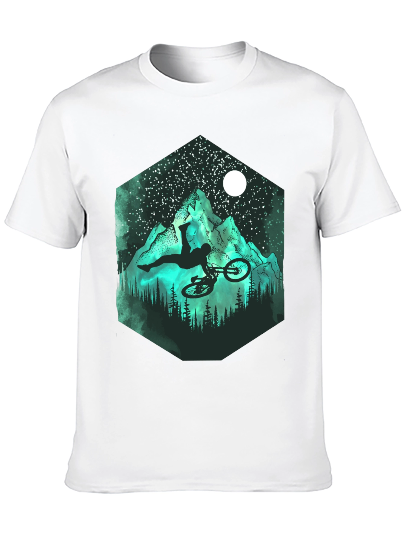 Mountain Biker Silhouette T-Shirt - Adventure Ready