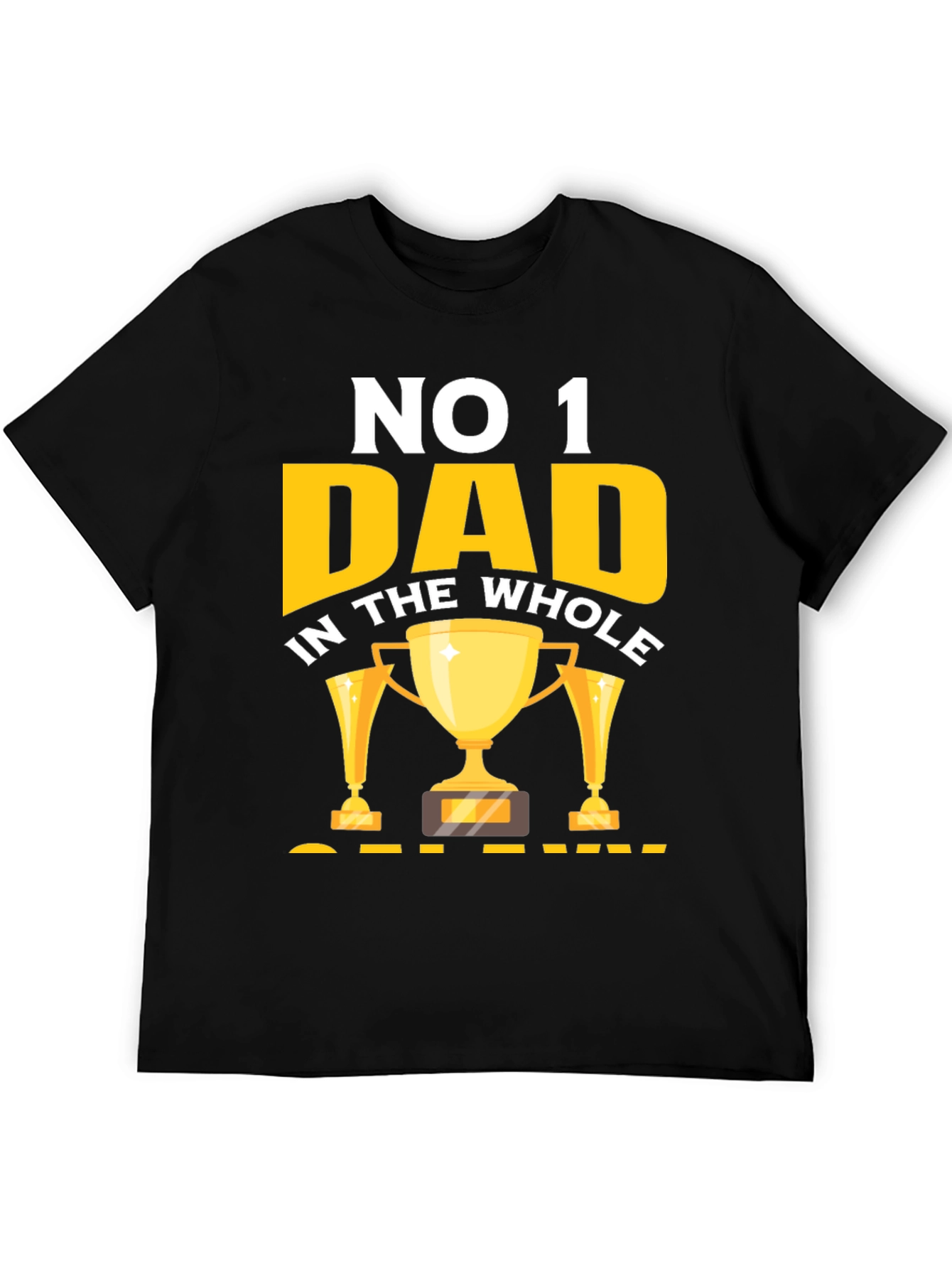 No. 1 Dad T-Shirt - Trophy Design