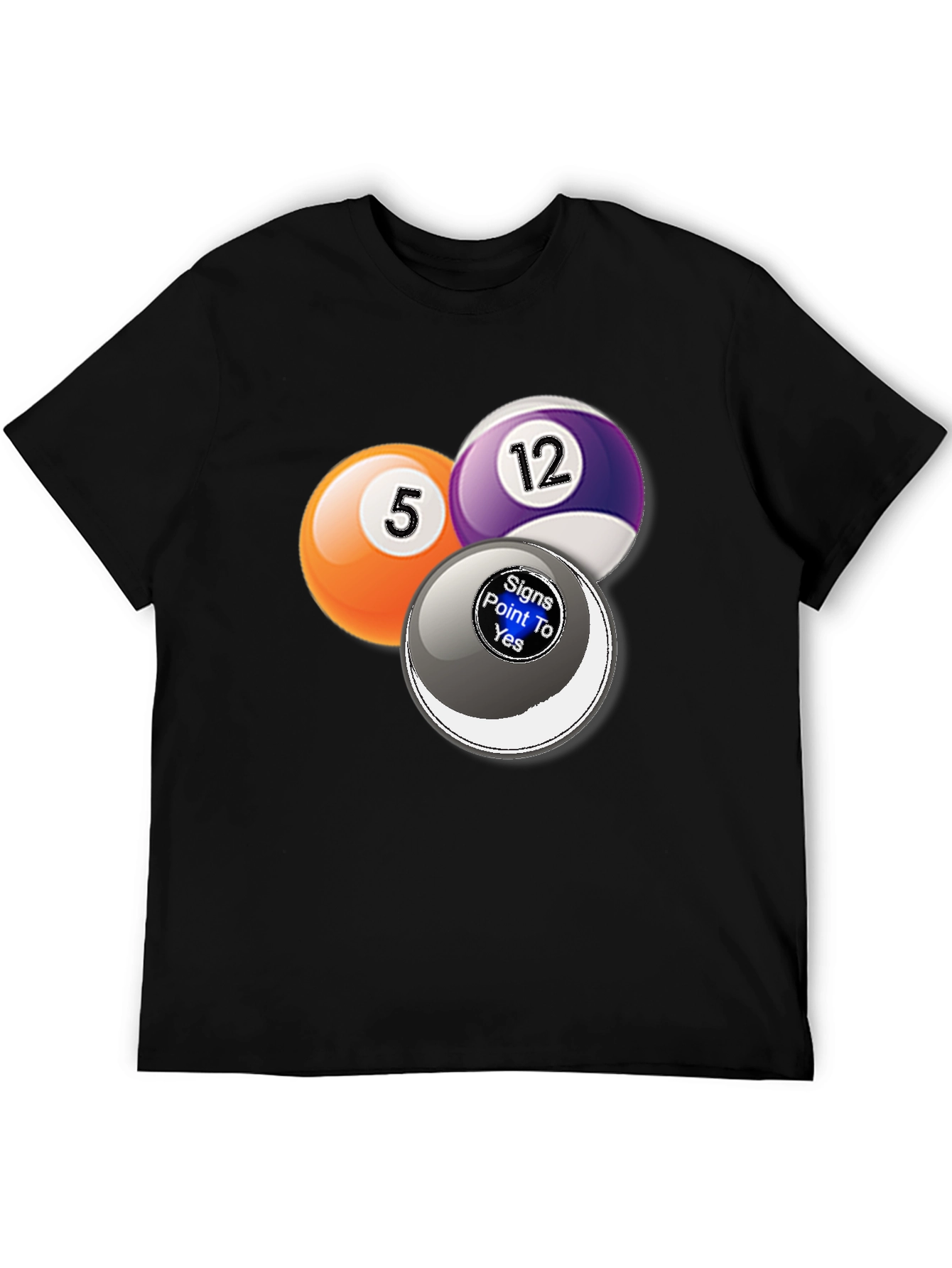 Billiards Graphic T-Shirt - Novelty Pool Ball Tee