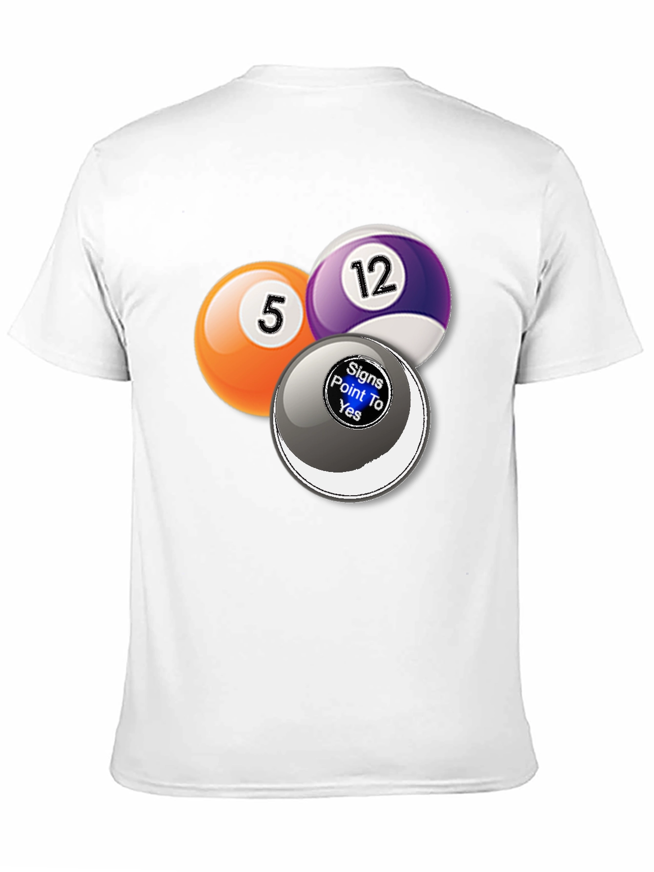 Billiards Graphic T-Shirt - Novelty Pool Ball Tee