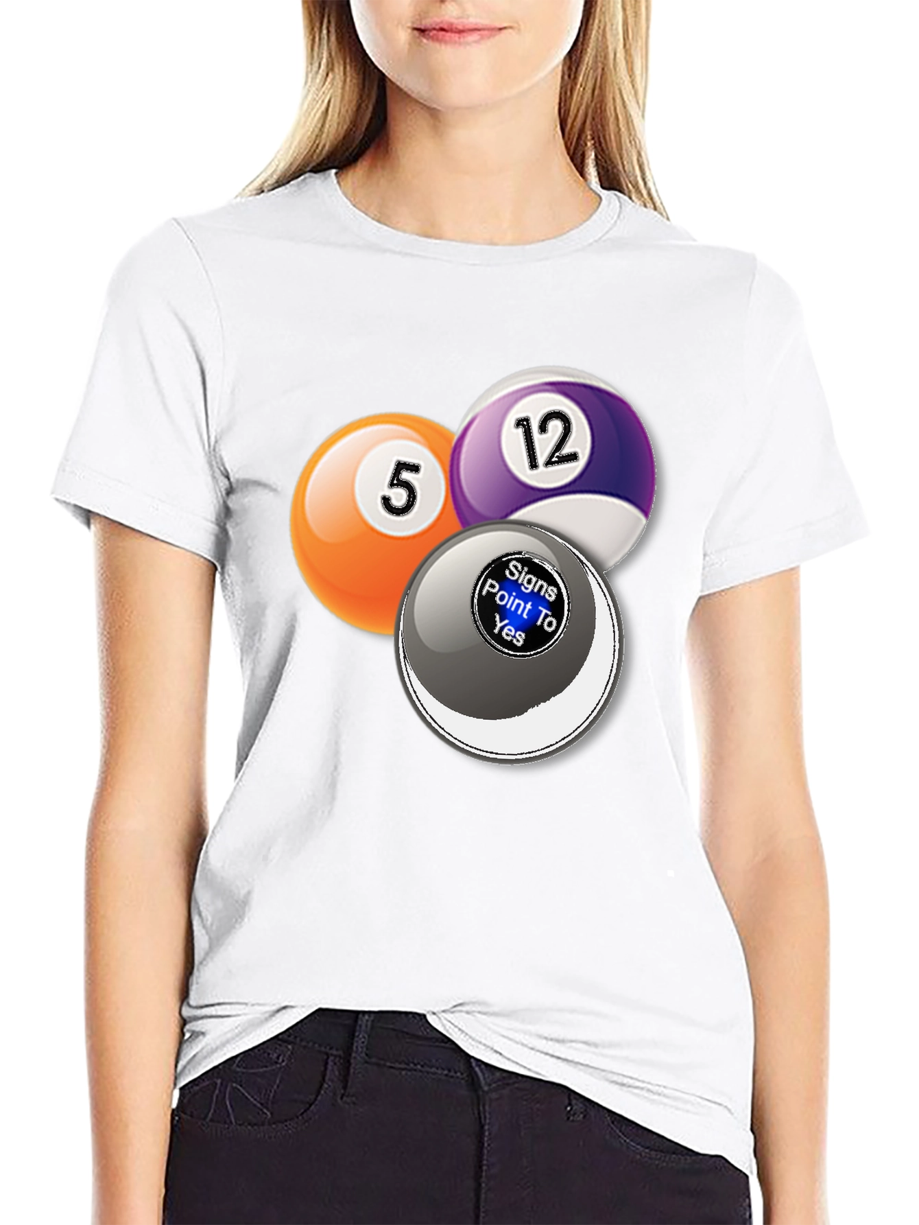 Billiards Graphic T-Shirt - Novelty Pool Ball Tee