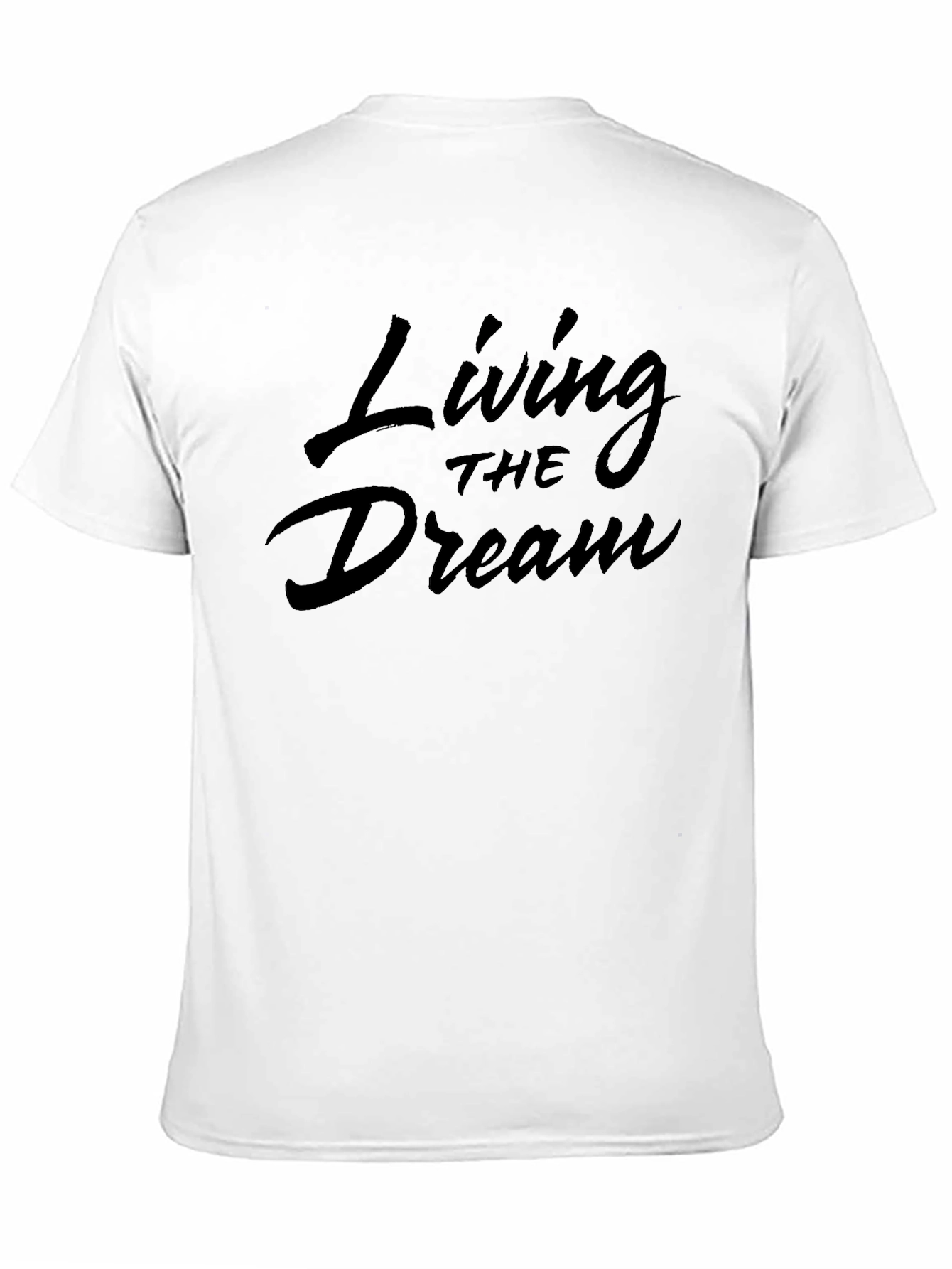 Living the Dream Black Graphic T-Shirt