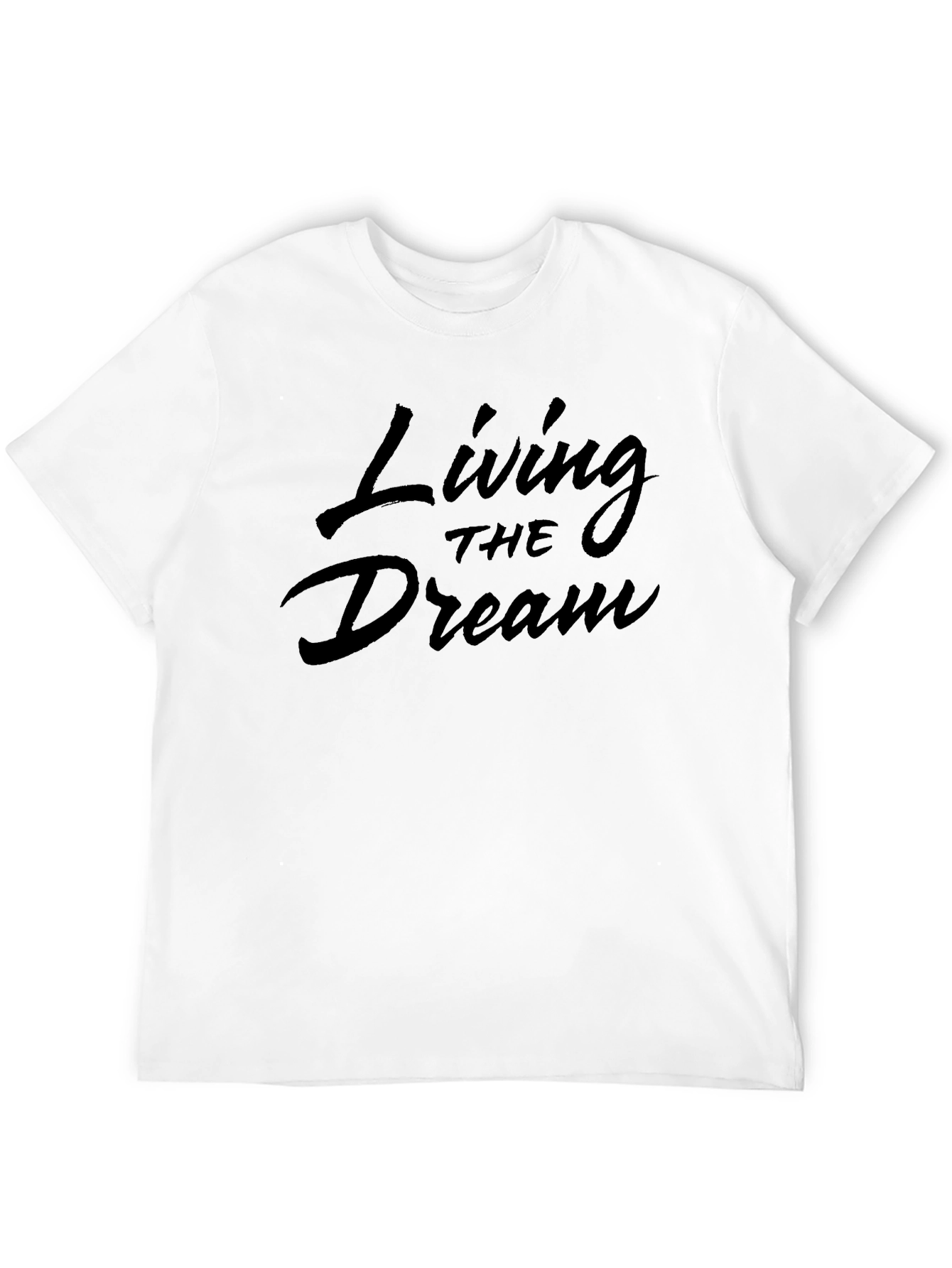 Living the Dream Black Graphic T-Shirt