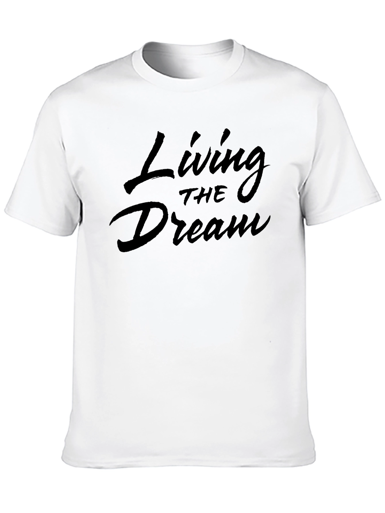 Living the Dream Black Graphic T-Shirt