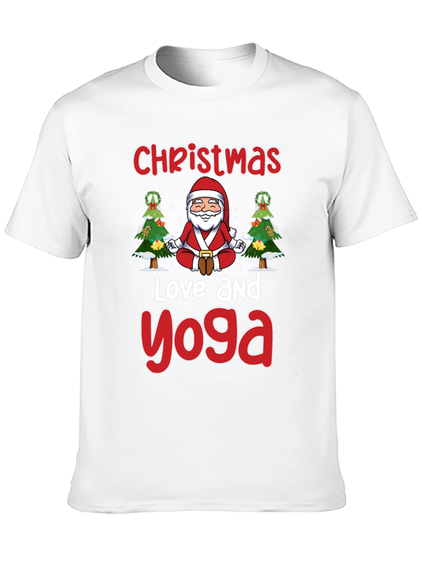 Christmas Love and Yoga T-Shirt