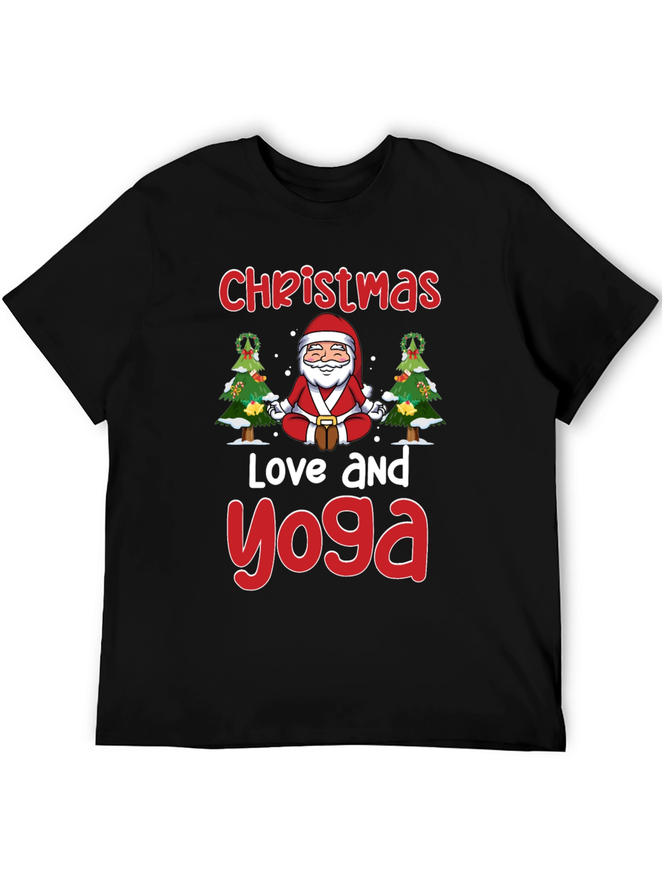 Christmas Love and Yoga T-Shirt