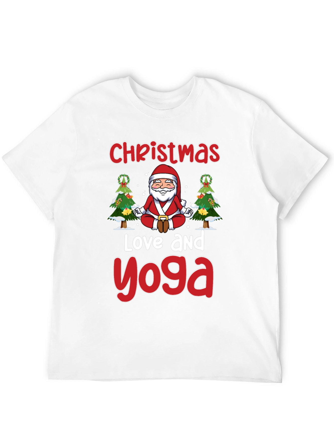 Christmas Love and Yoga T-Shirt